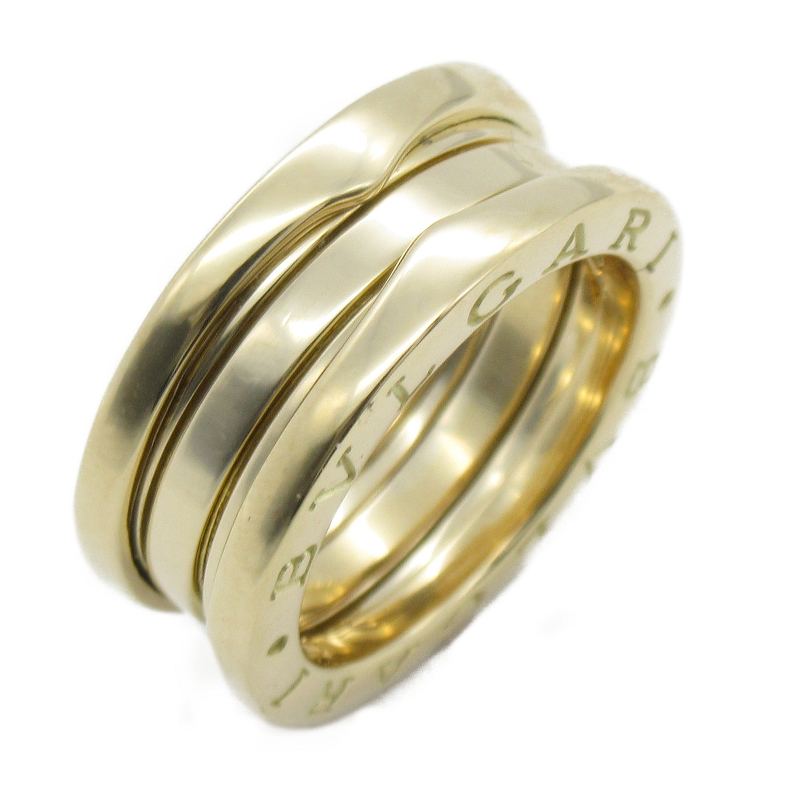 BVLGARI 18K黃金B-zero 1 3 Band Ring戒指Bvlgari#50/JP#9.5/US#5.25