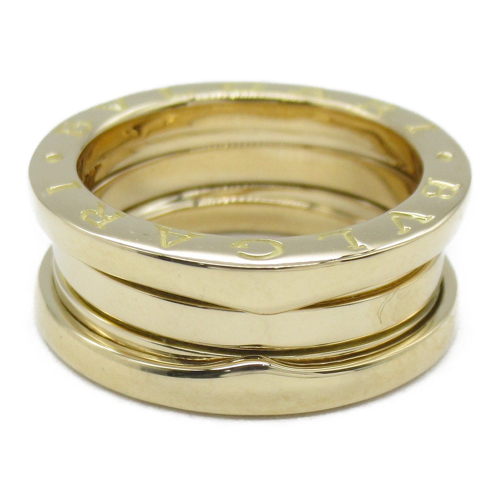 BVLGARI 18K黃金B-zero 1 3 Band Ring戒指Bvlgari#50/JP#9.5/US#5.25