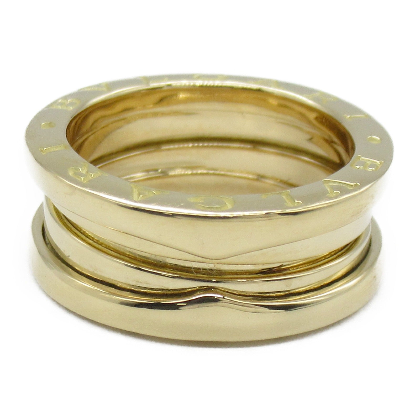 BVLGARI 18K黃金B-zero 1 3 Band Ring戒指Bvlgari#50/JP#9.5/US#5.25