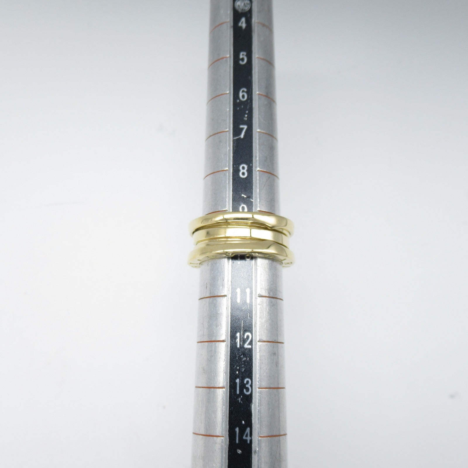 BVLGARI 18K黃金B-zero 1 3 Band Ring戒指Bvlgari#50/JP#9.5/US#5.25