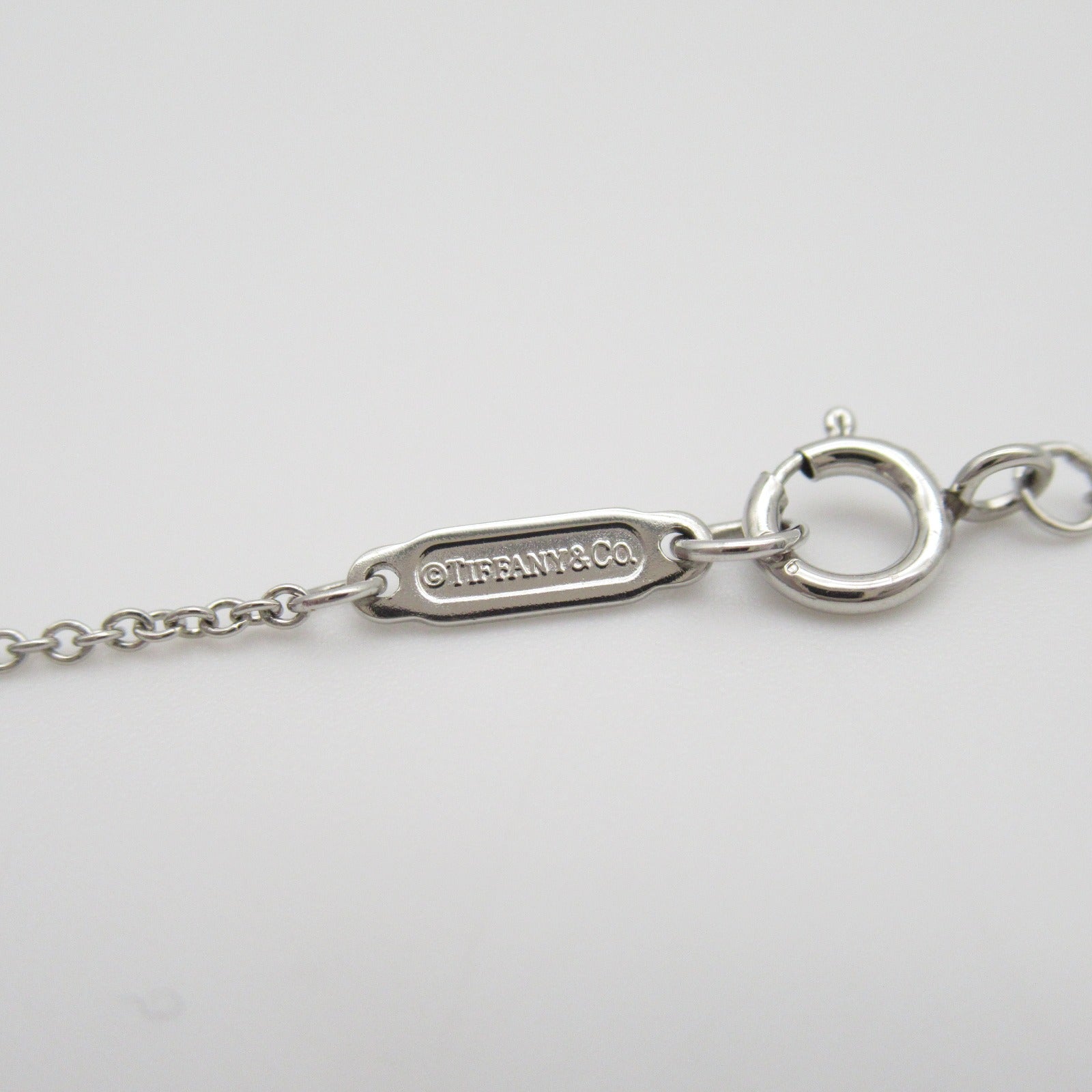 TIFFANY＆CO 【激減優惠】PT950鉑金/18K黃金Jean Shulambersee Cloth 10P Diamond Necklace鑽石項鍊