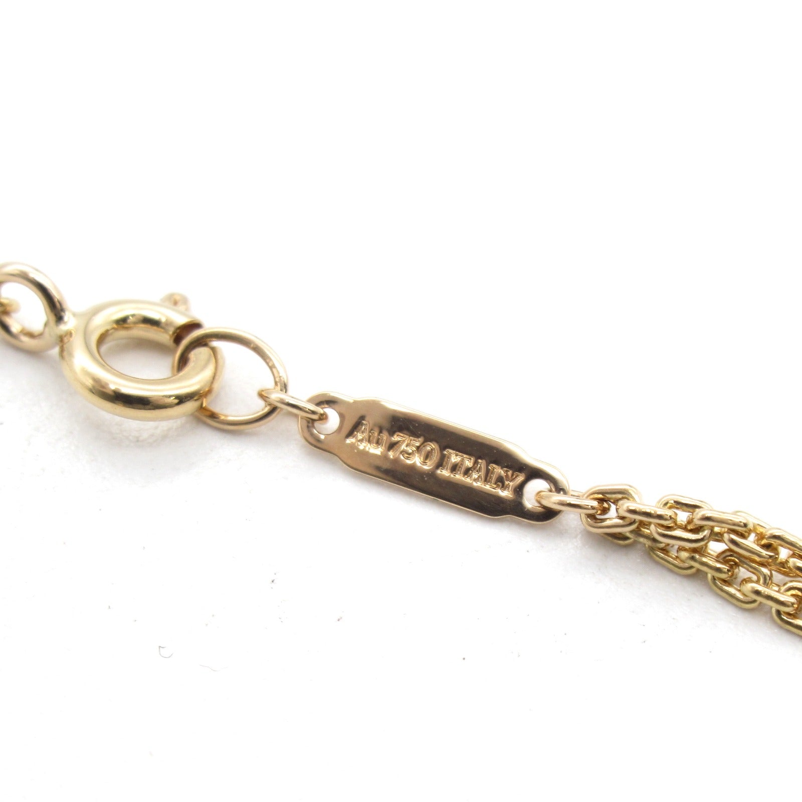 TIFFANY＆CO 【激減優惠】18K玫瑰金Hardware double link diamond Necklace鑽石項鍊