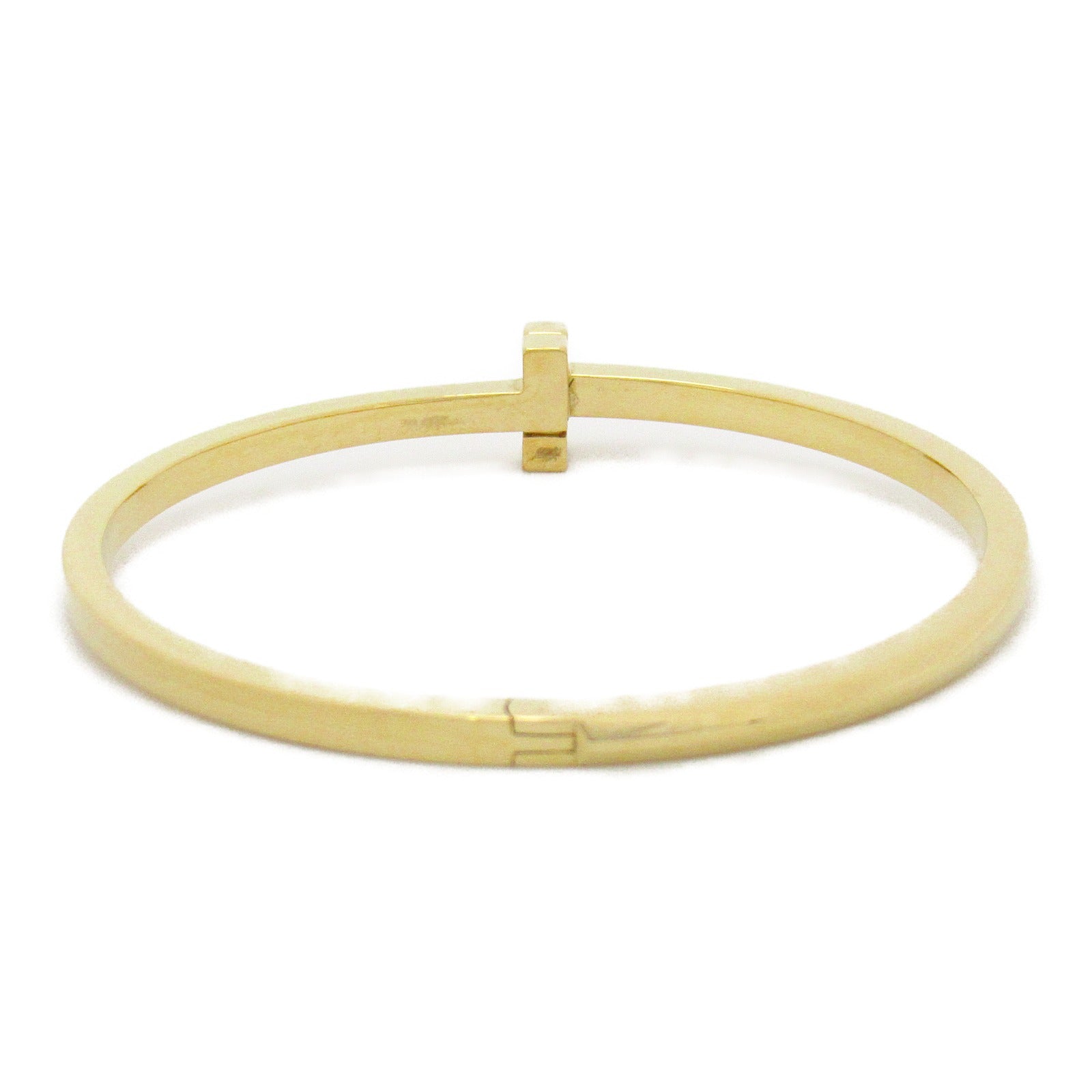 TIFFANY＆CO 18K黃金T ONE Narrow Hinge Bangle手鐲