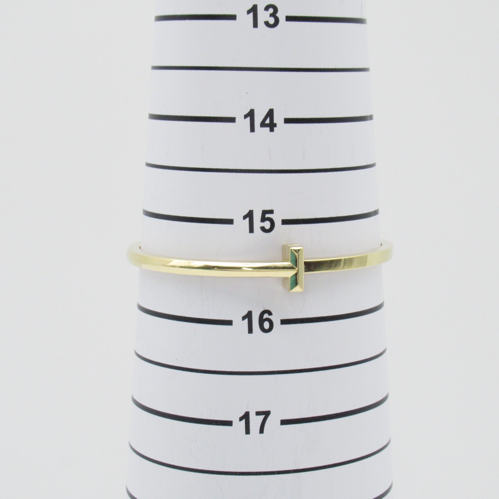 TIFFANY＆CO 18K黃金T ONE Narrow Hinge Bangle手鐲