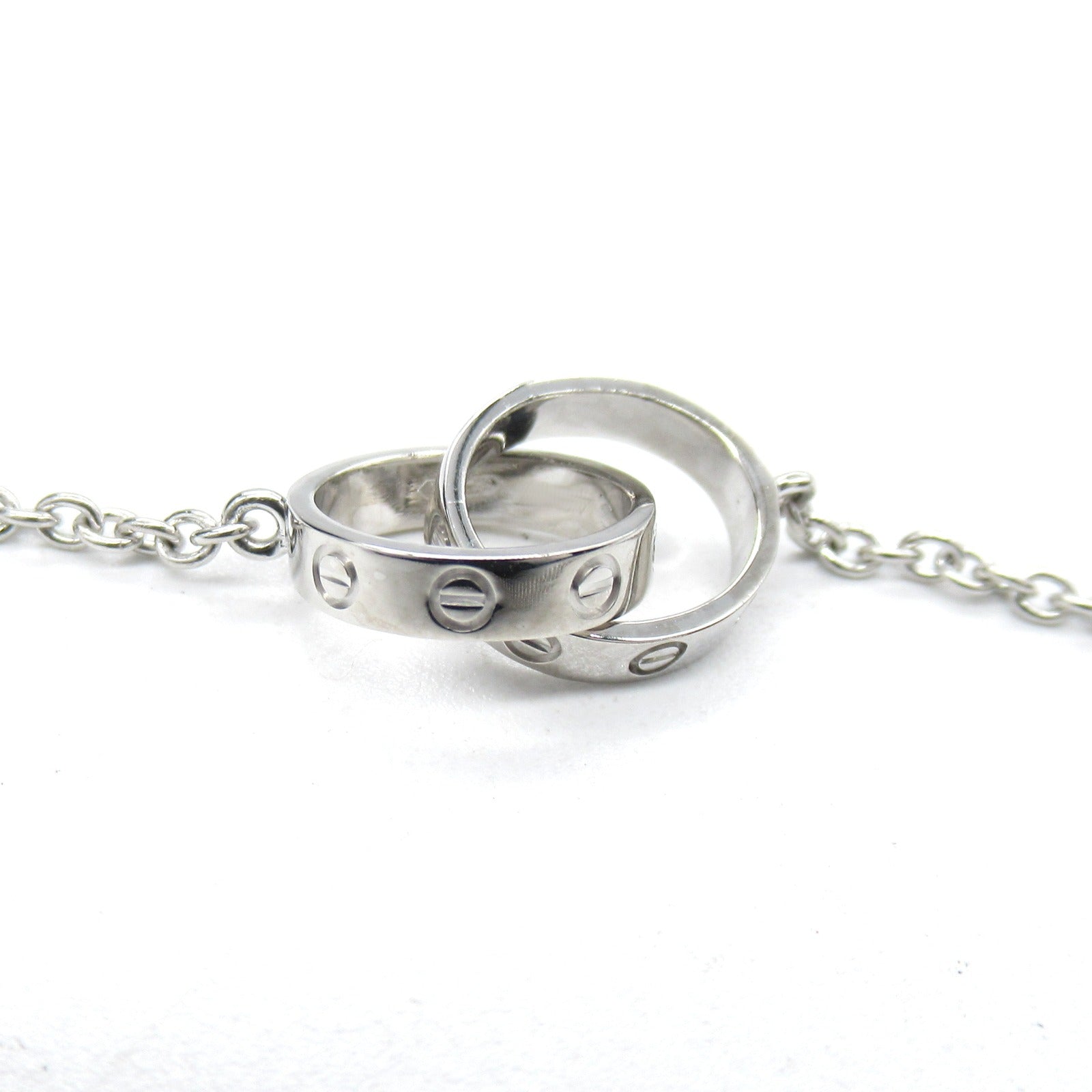 CARTIER 【激減優惠】18K白金Baby Love Necklace項鍊