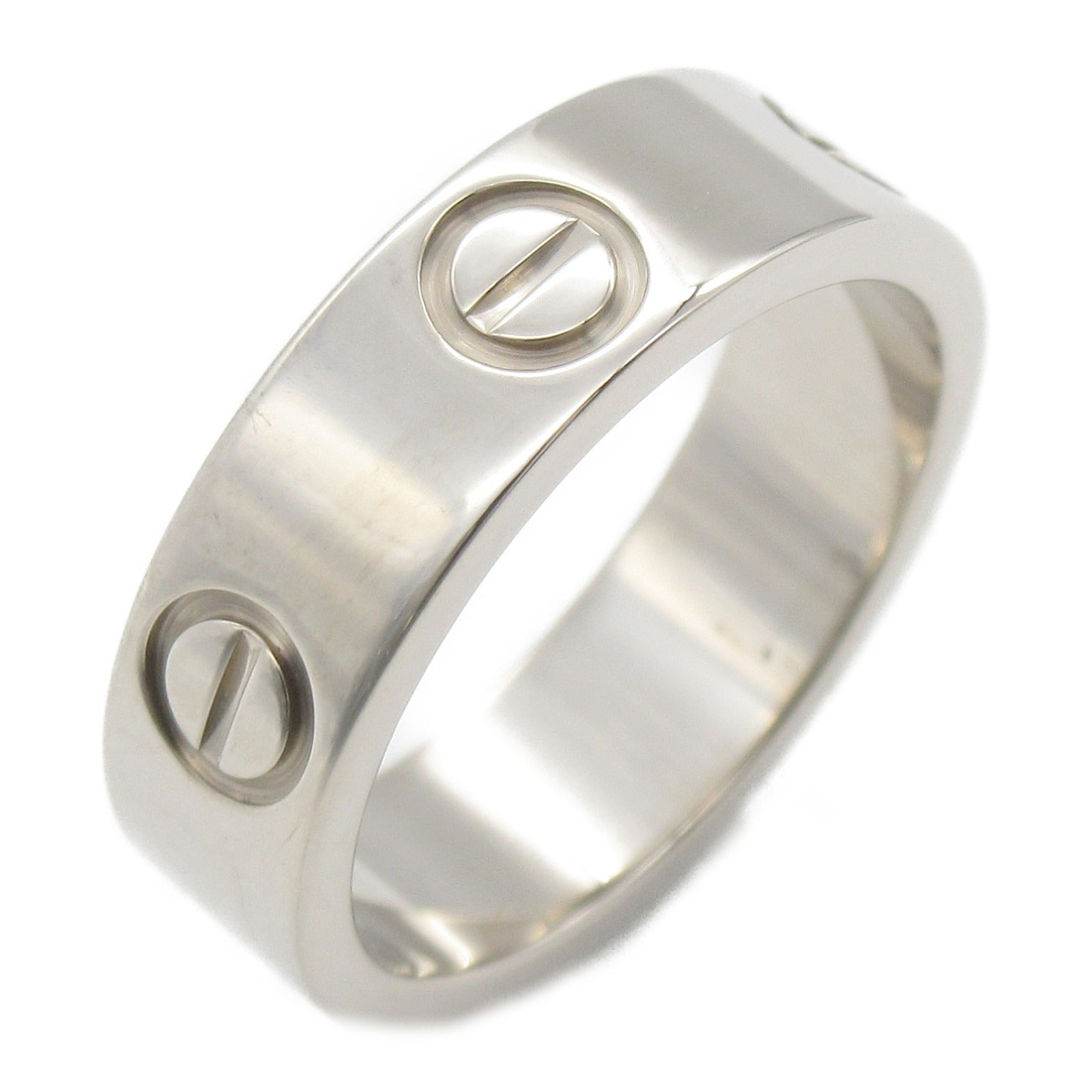 CARTIER 【激減優惠】18K白金Love Ring戒指Cartier#50/JP#9.5/US#5