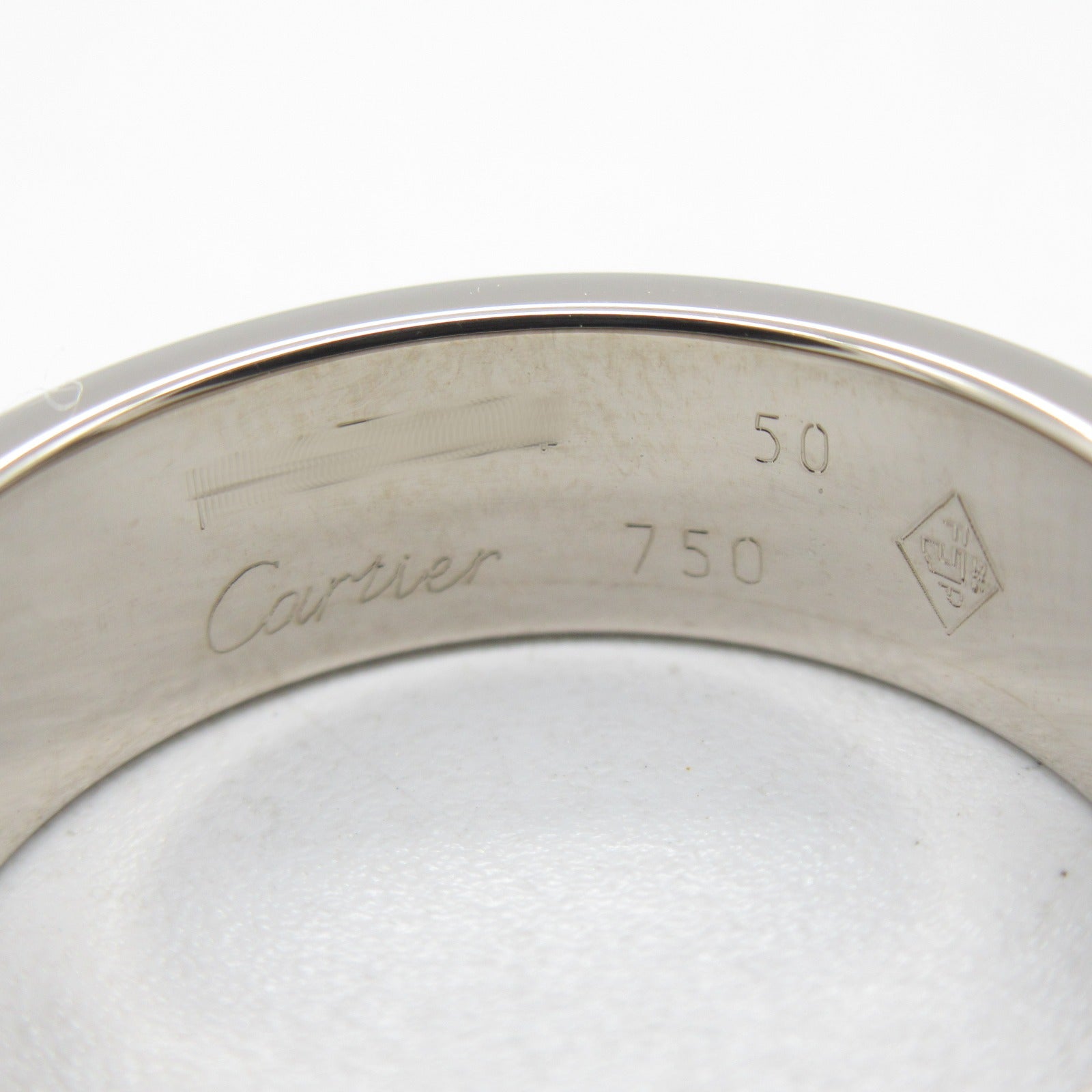 CARTIER 【激減優惠】18K白金Love Ring戒指Cartier#50/JP#9.5/US#5
