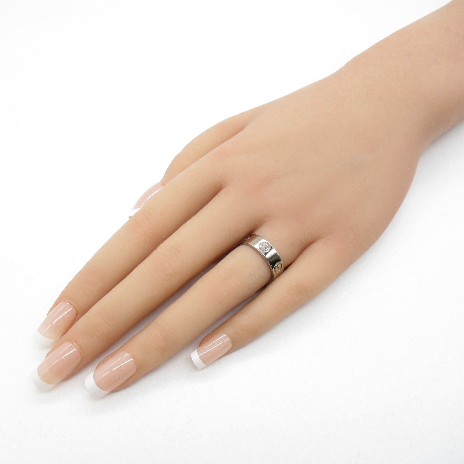 CARTIER 【激減優惠】18K白金Love Ring戒指Cartier#50/JP#9.5/US#5