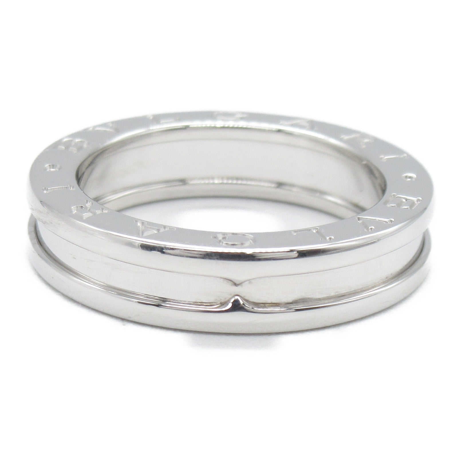 BVLGARI 18K白金B-zero 1 Band Ring戒指Bvlgari#51/US#5.5