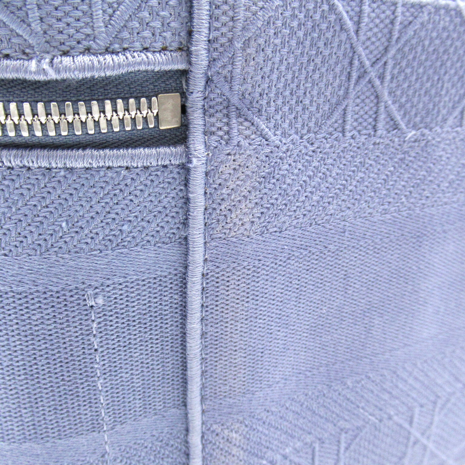 Dior (PRICE DOWN) CD SHW Vanity Case Cosmetic Bag Handbag Canvas Blue