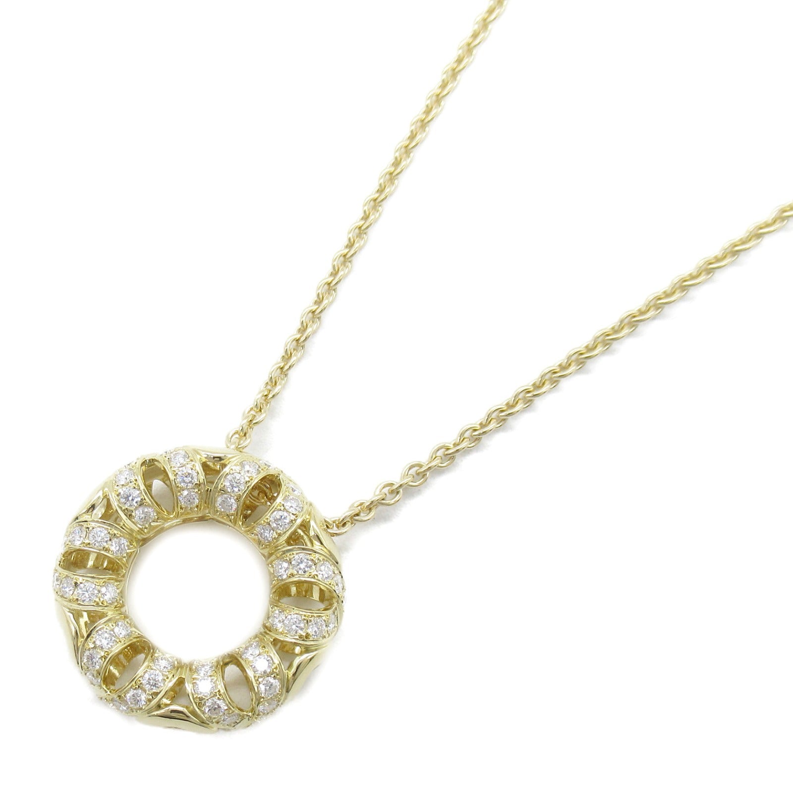 MIKIMOTO 18K黃金Diamond Necklace 0.95ct鑽石項鍊