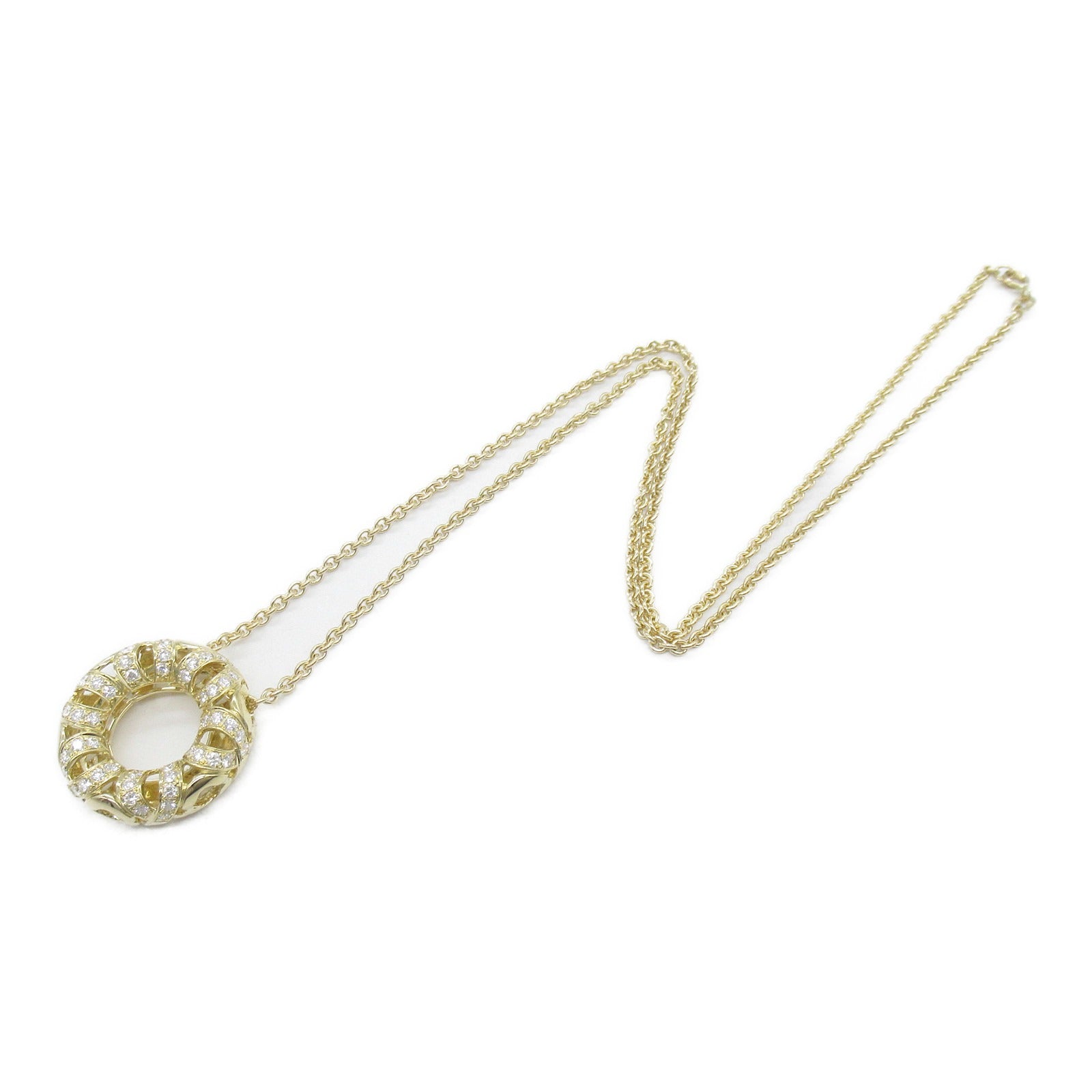 MIKIMOTO 18K黃金Diamond Necklace 0.95ct鑽石項鍊