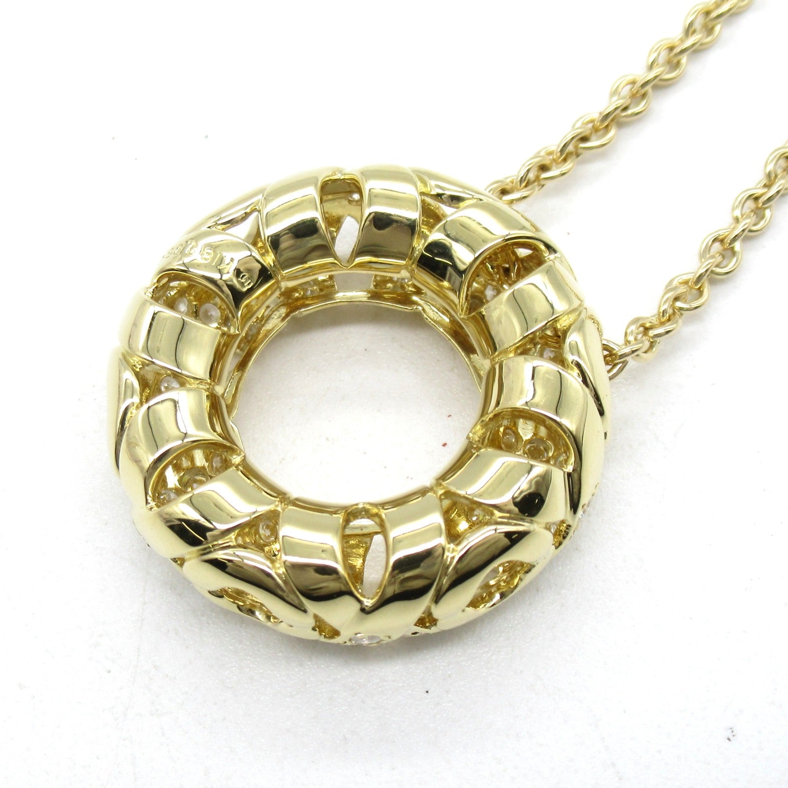 MIKIMOTO 18K黃金Diamond Necklace 0.95ct鑽石項鍊