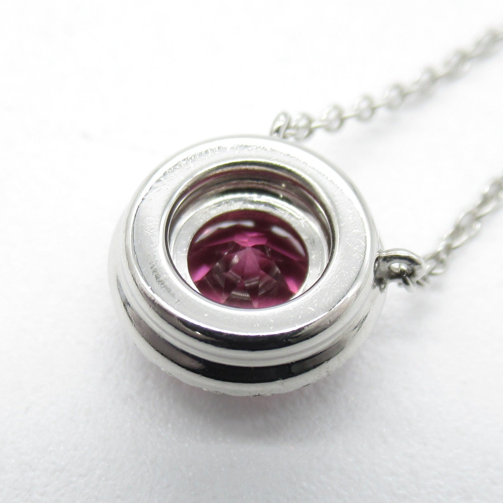 TIFFANY＆CO 950鉑金Pink Tourmaline Diamond Necklace粉紅電氣石/鑽石項鍊