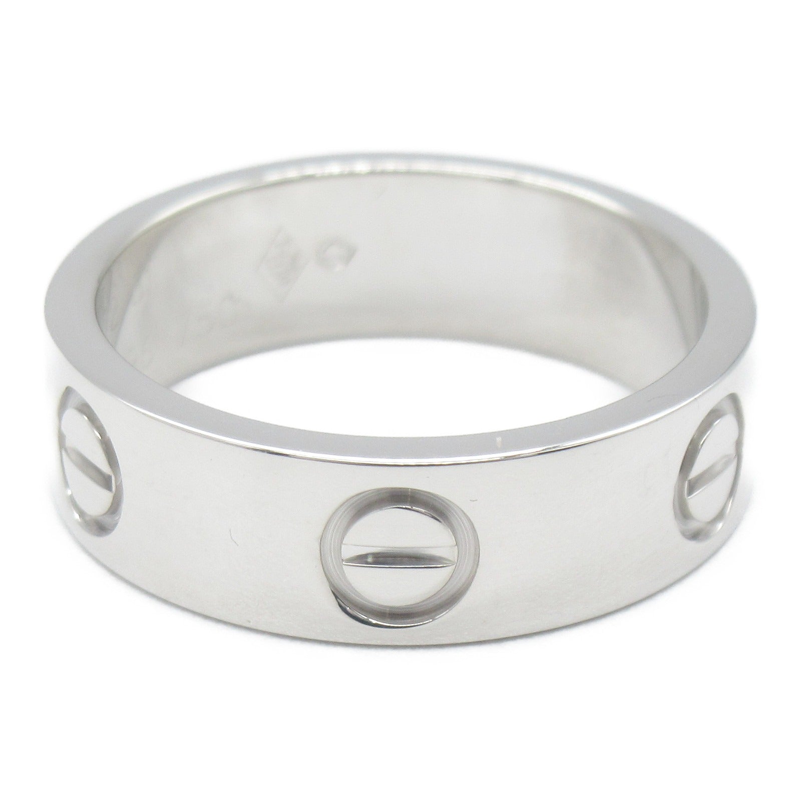 CARTIER 18K白金Love Ring戒指Cartier#51/JP#10.5/US#5.5