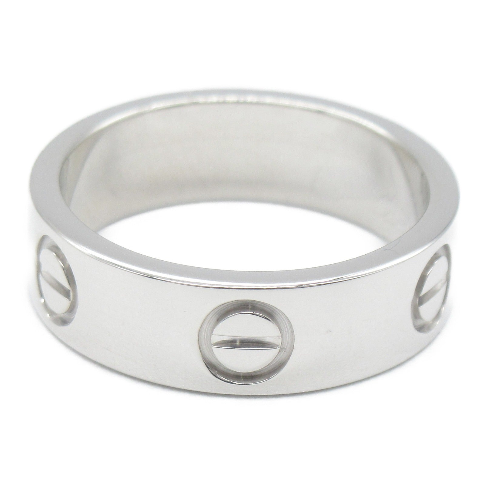CARTIER 18K白金Love Ring戒指Cartier#51/JP#10.5/US#5.5