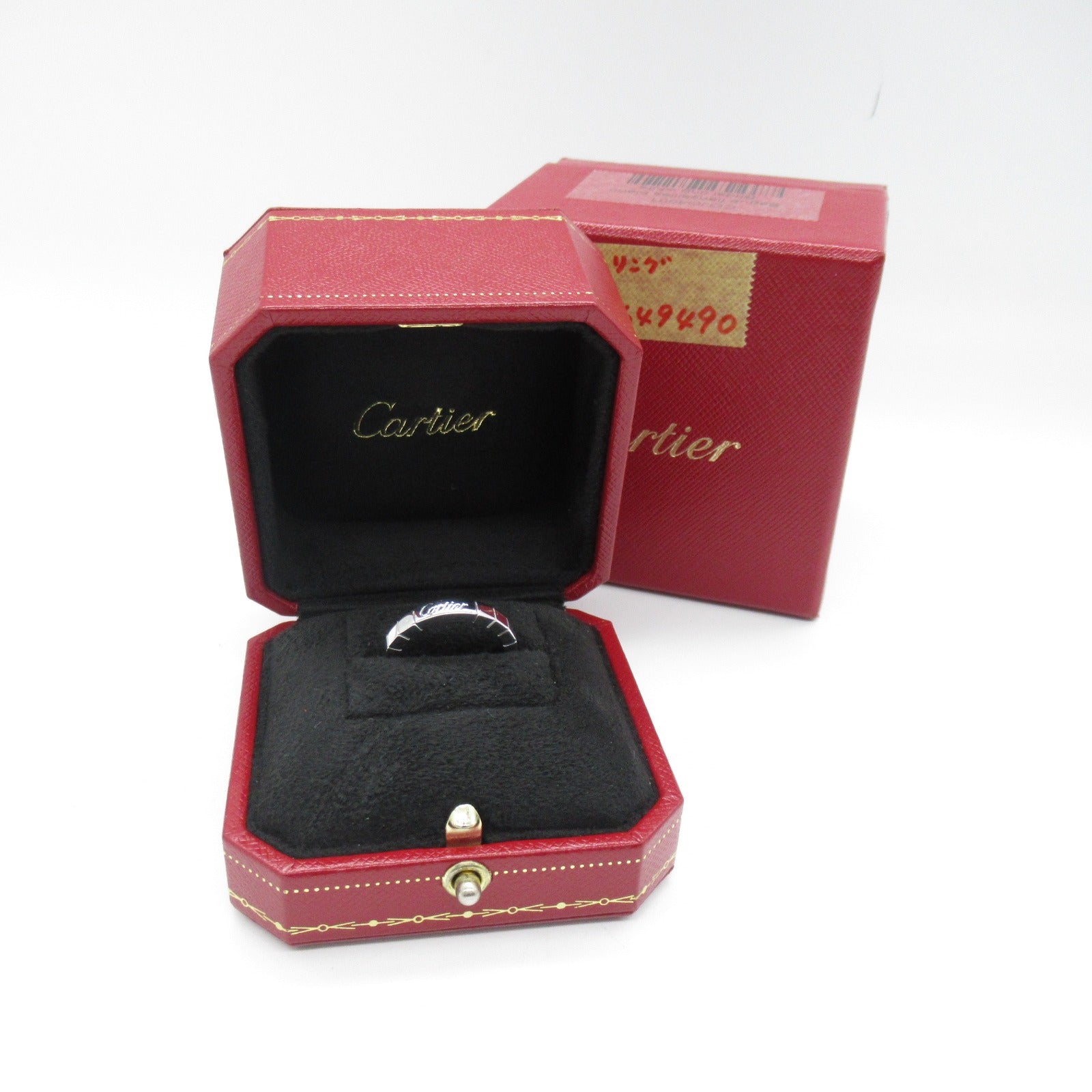 CARTIER 18K白金Laniere鑽石戒指Cartier#51/JP#11/US#5.5