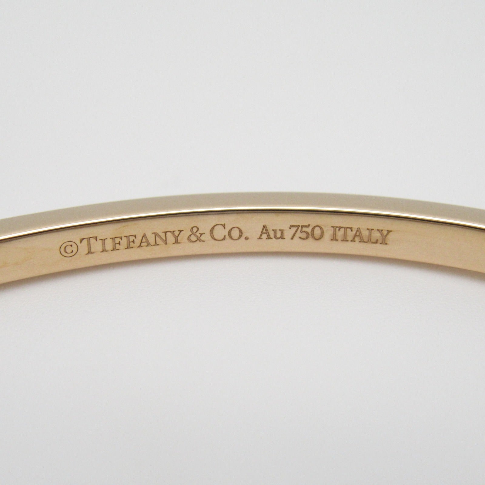TIFFANY＆CO 【激減優惠】18K玫瑰金T ONE medium hinge bangle手鐲