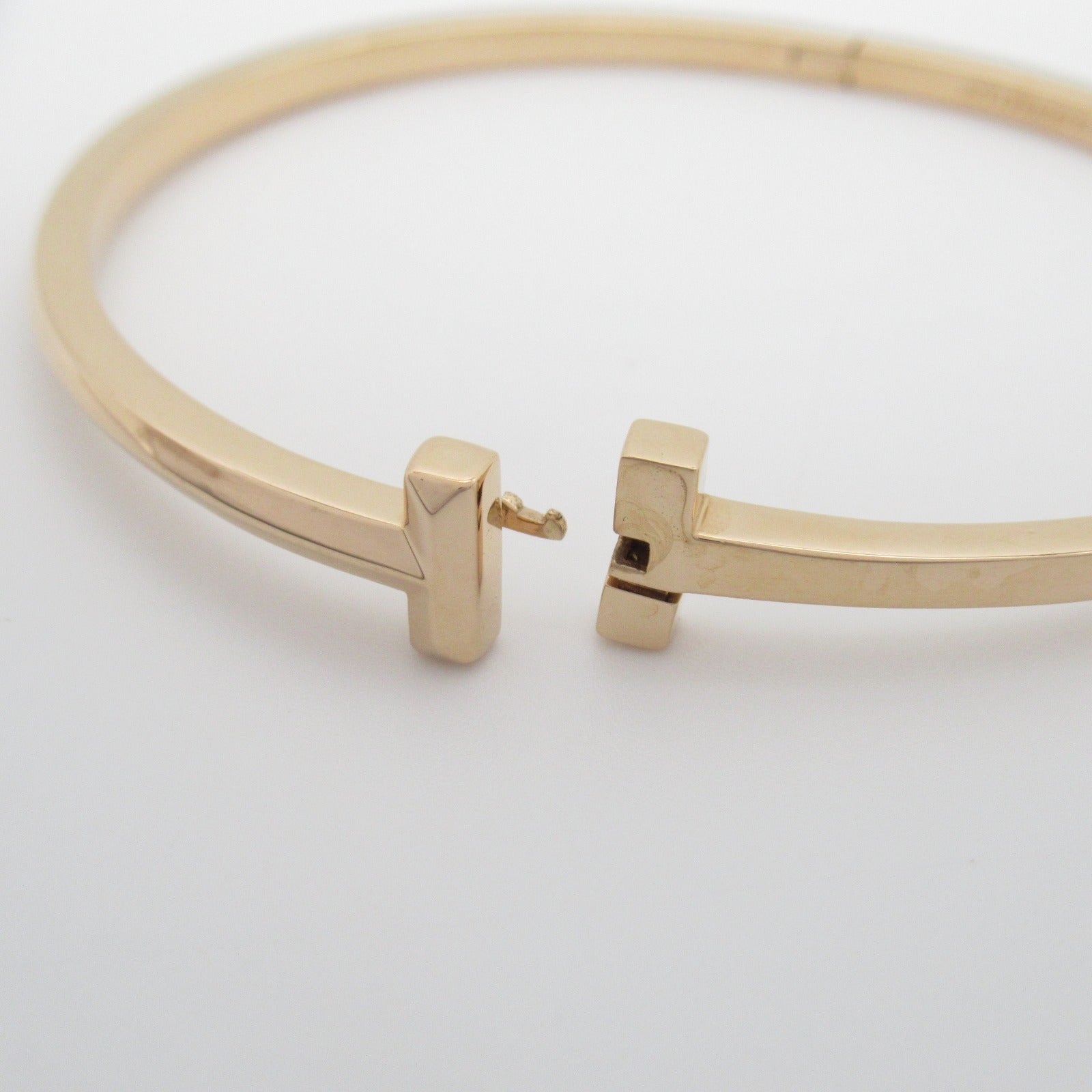 TIFFANY＆CO 【激減優惠】18K玫瑰金T ONE medium hinge bangle手鐲