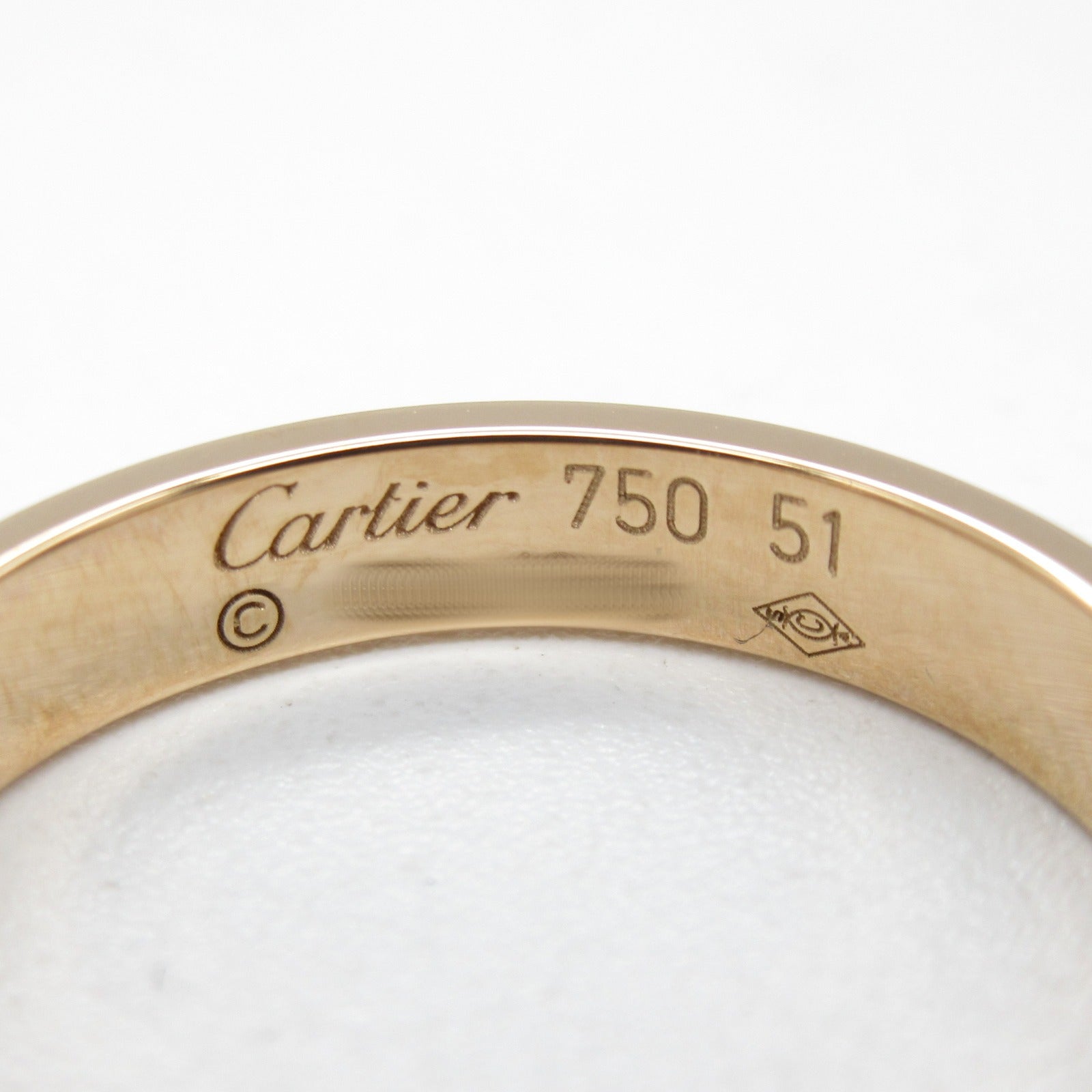 CARTIER 18K玫瑰金Love Wedding Ring戒指Cartier#51/US#5.75