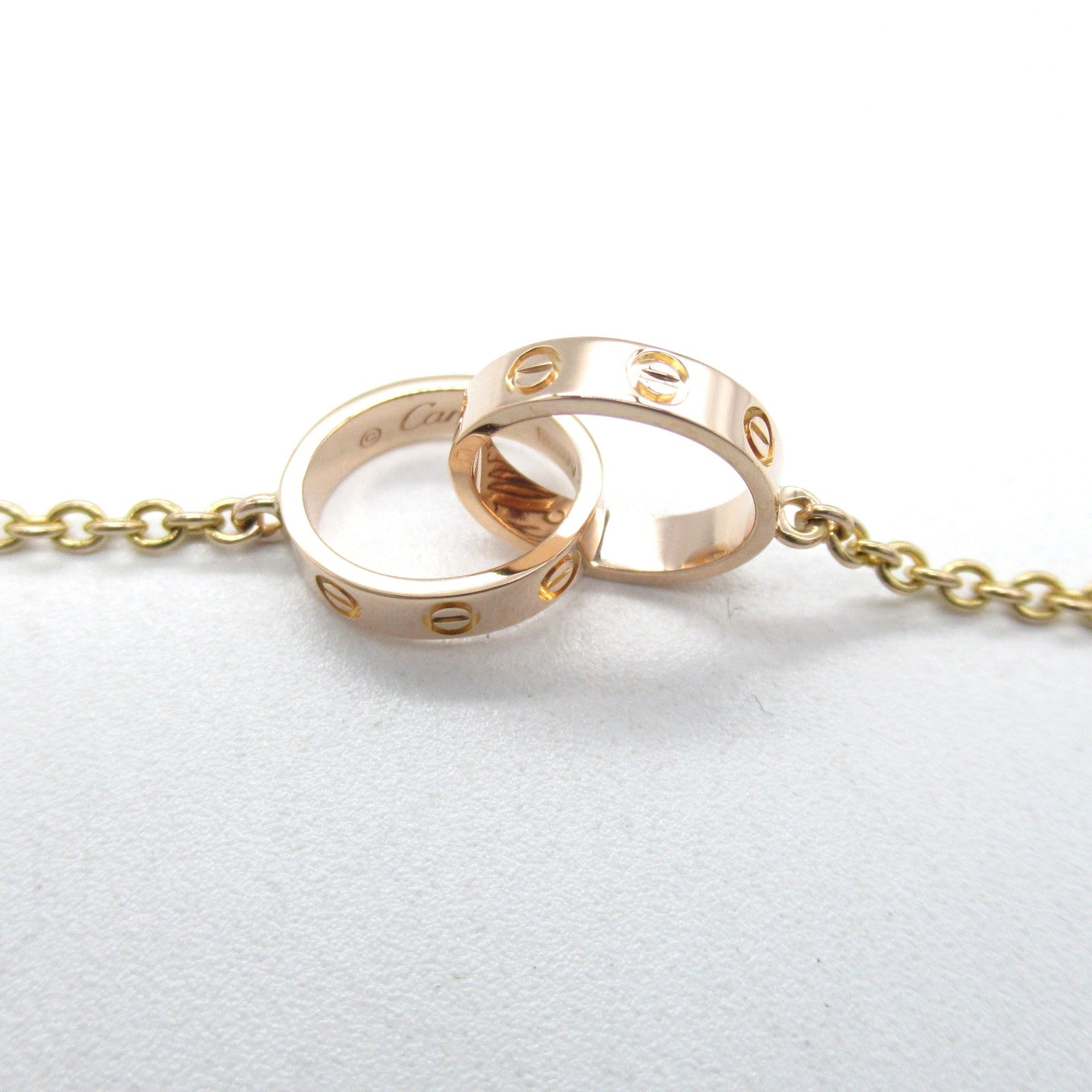 CARTIER 18K玫瑰金Love Necklace項鍊