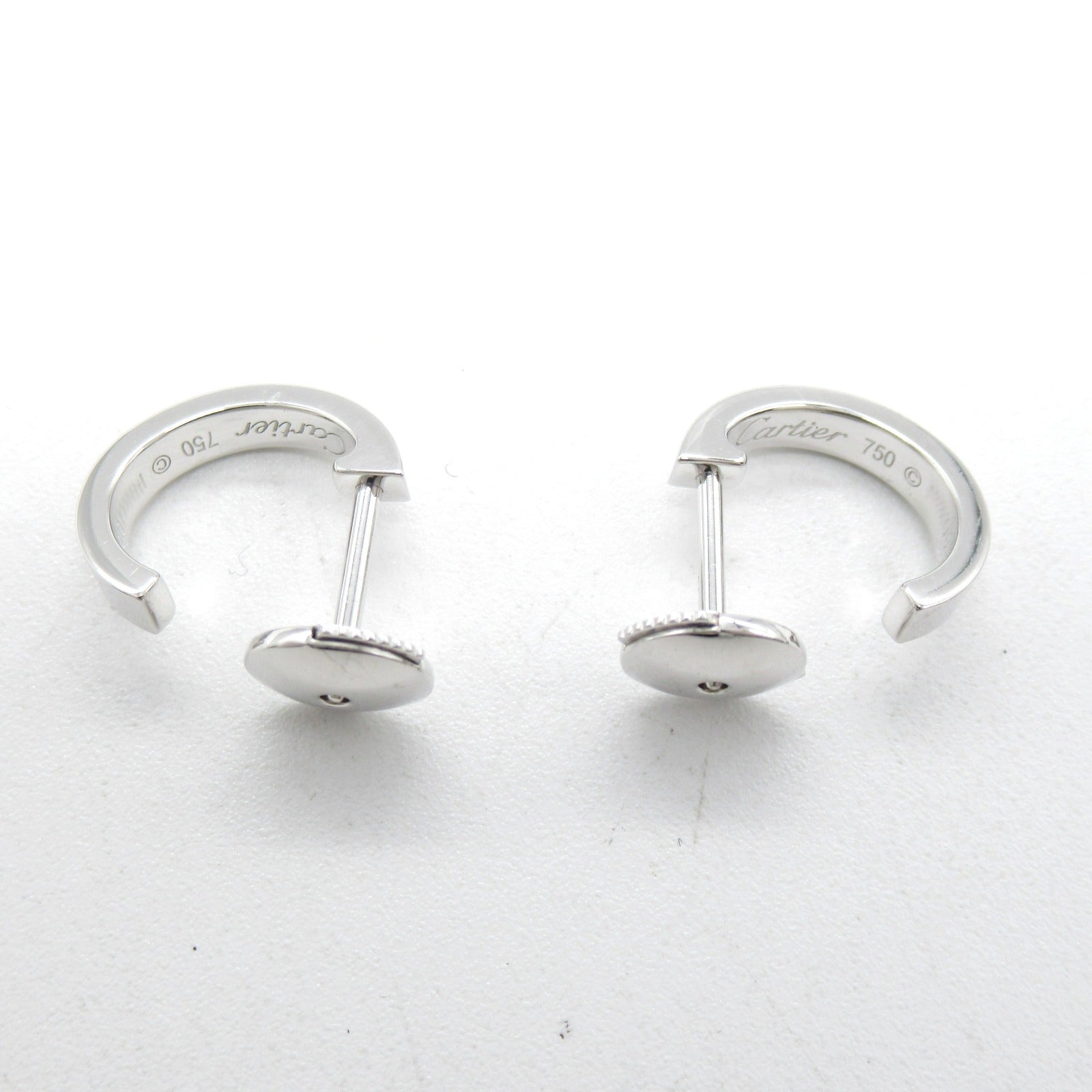 CARTIER 18K白金Love Earrings耳環