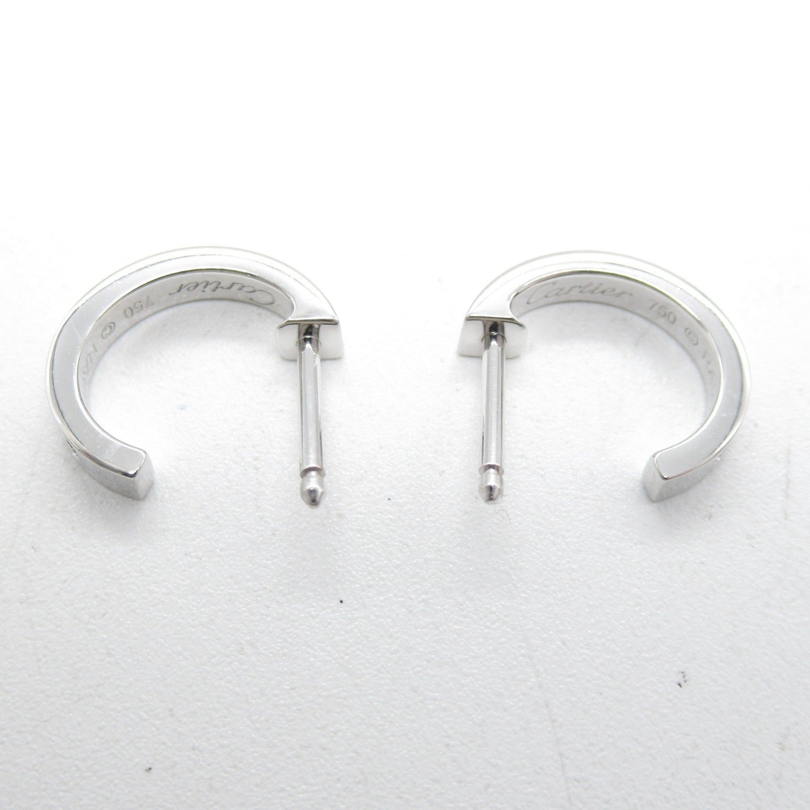 CARTIER 18K白金Love Earrings耳環