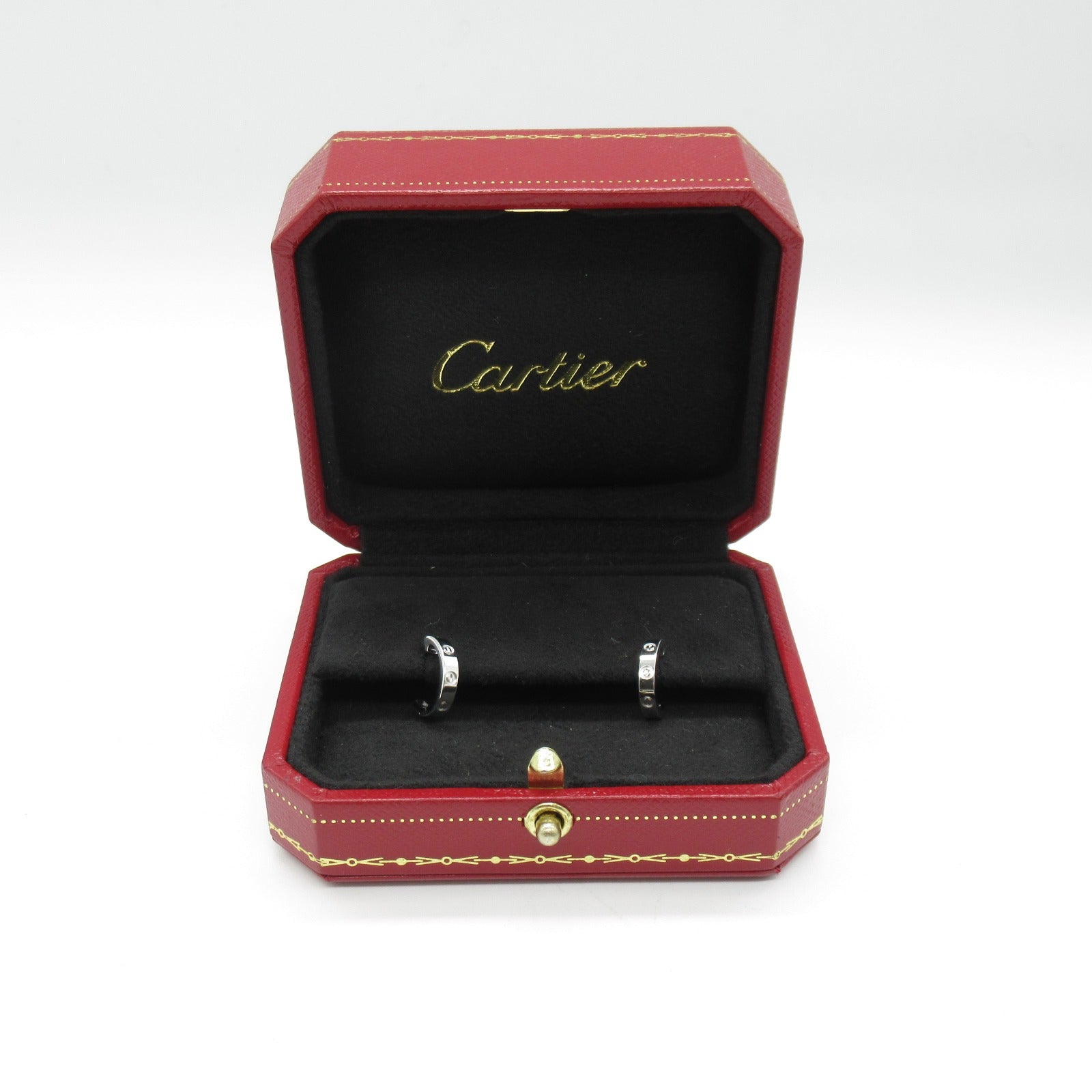 CARTIER 18K白金Love Earrings耳環