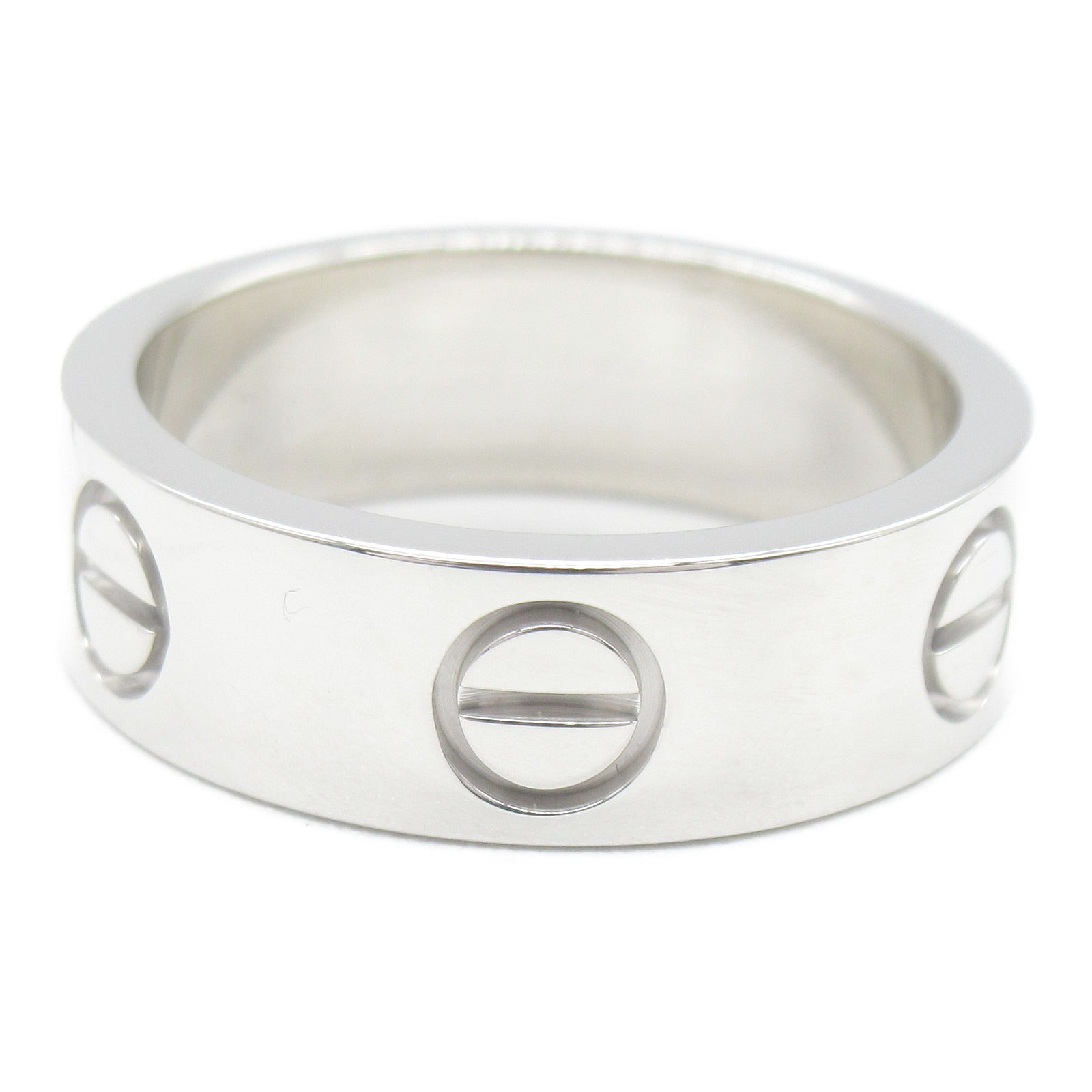 CARTIER 18K白金Love Ring戒指Cartier#49/JP#8.5/US#4.75