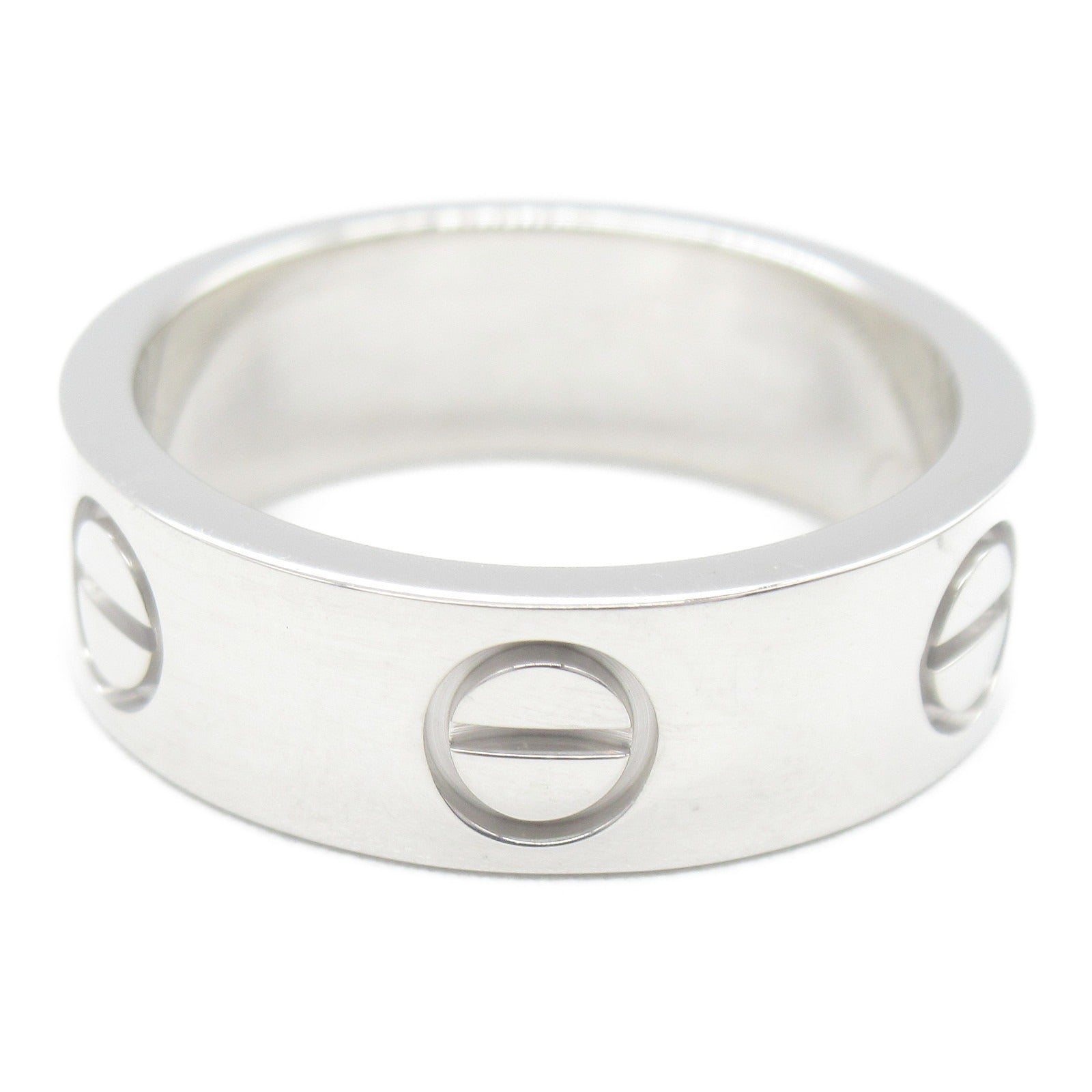 CARTIER 18K白金Love Ring戒指Cartier#49/JP#8.5/US#4.75