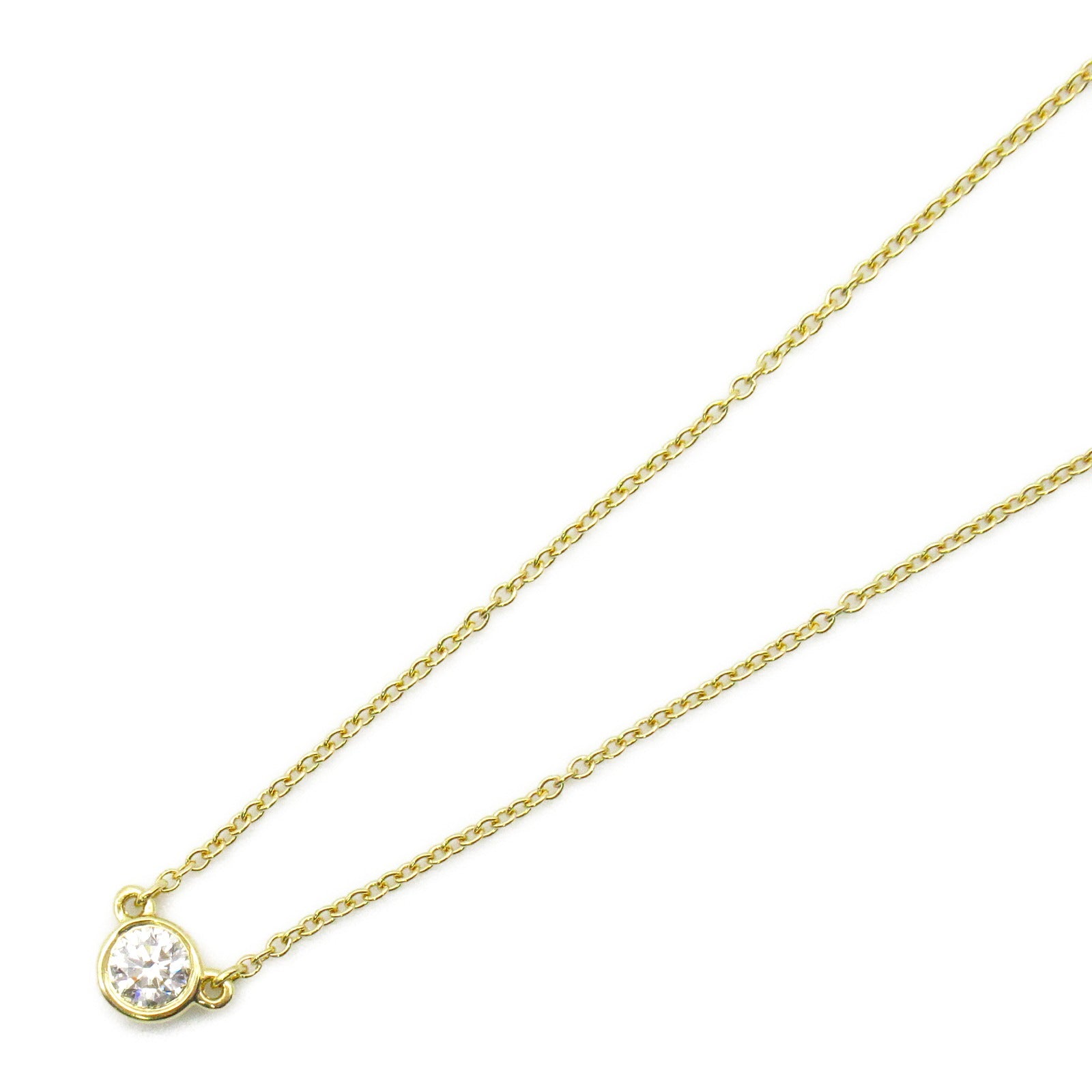 TIFFANY＆CO 18K黃金Visor Yard Diamond Necklace鑽石項鍊
