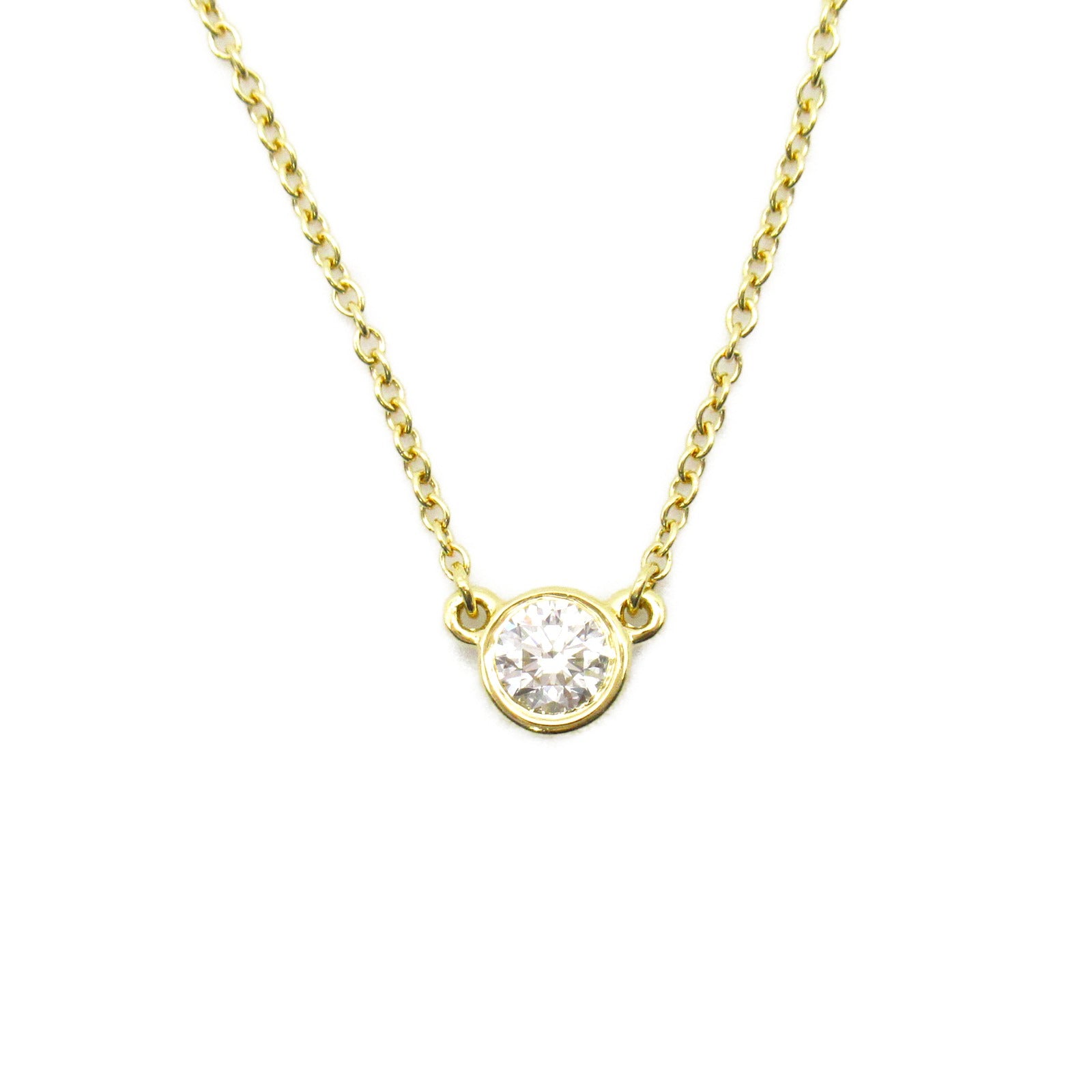 TIFFANY＆CO 18K黃金Visor Yard Diamond Necklace鑽石項鍊