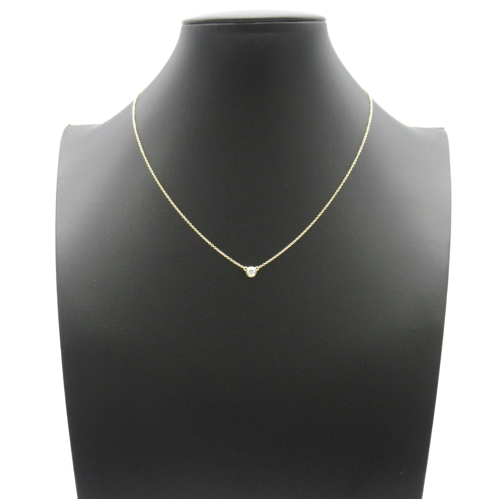 TIFFANY＆CO 18K黃金Visor Yard Diamond Necklace鑽石項鍊