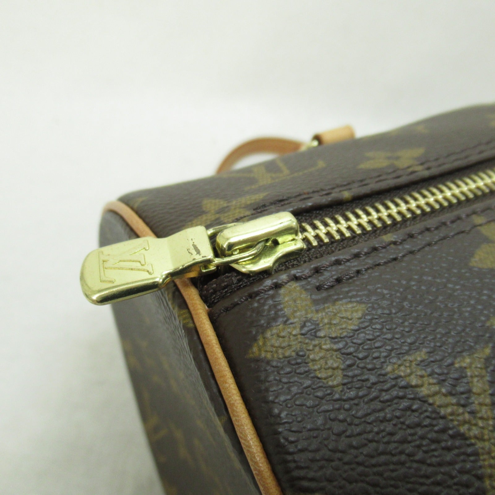 LOUIS VUITTON Monogram Papillon GM金扣肩背袋啡色