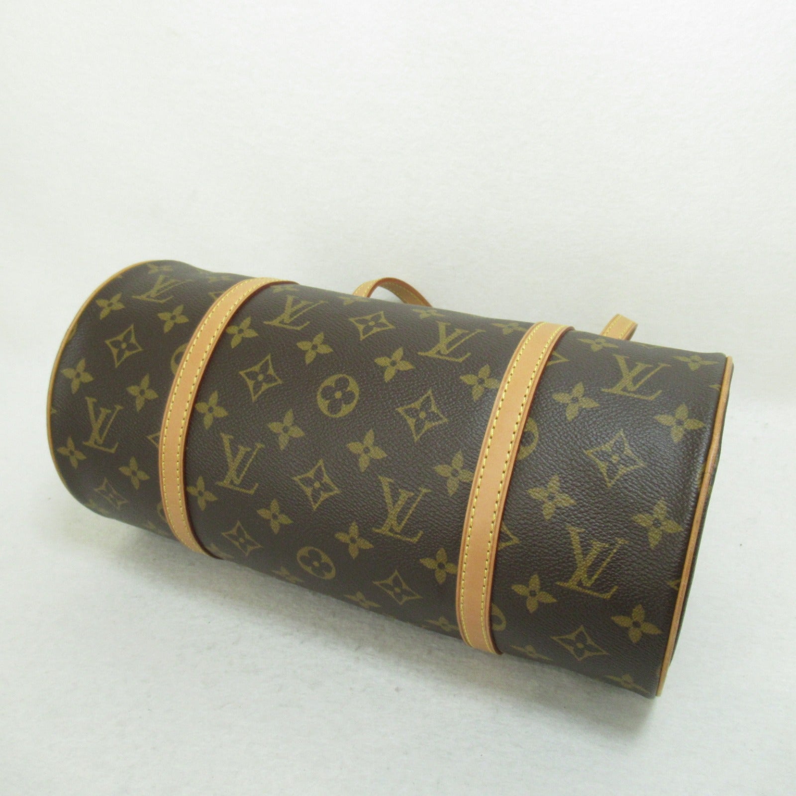 LOUIS VUITTON Monogram Papillon GM金扣肩背袋啡色