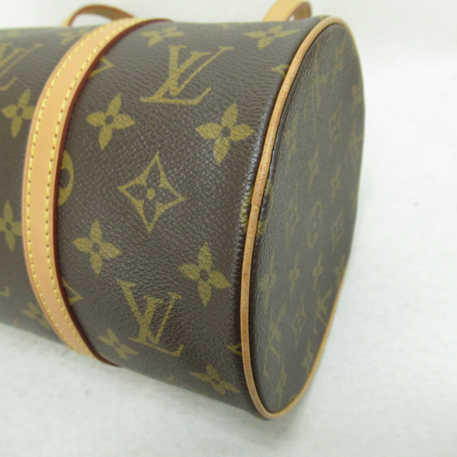 LOUIS VUITTON Monogram Papillon GM金扣肩背袋啡色