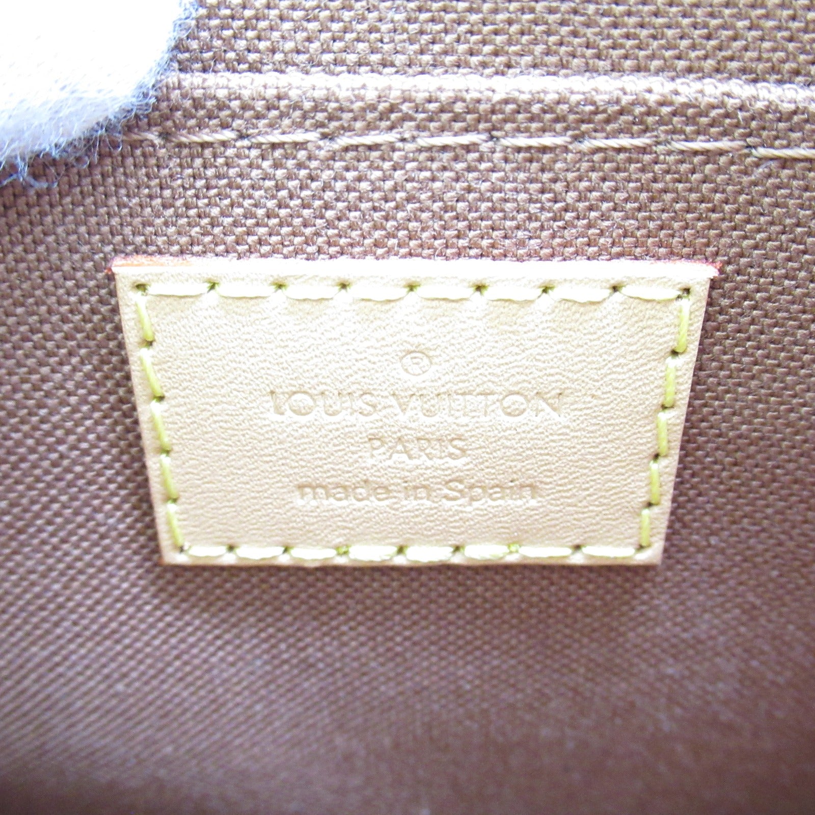 LOUIS VUITTON 【激減優惠】Monogram Petit Sac Plat金扣手挽肩背兩用袋啡色