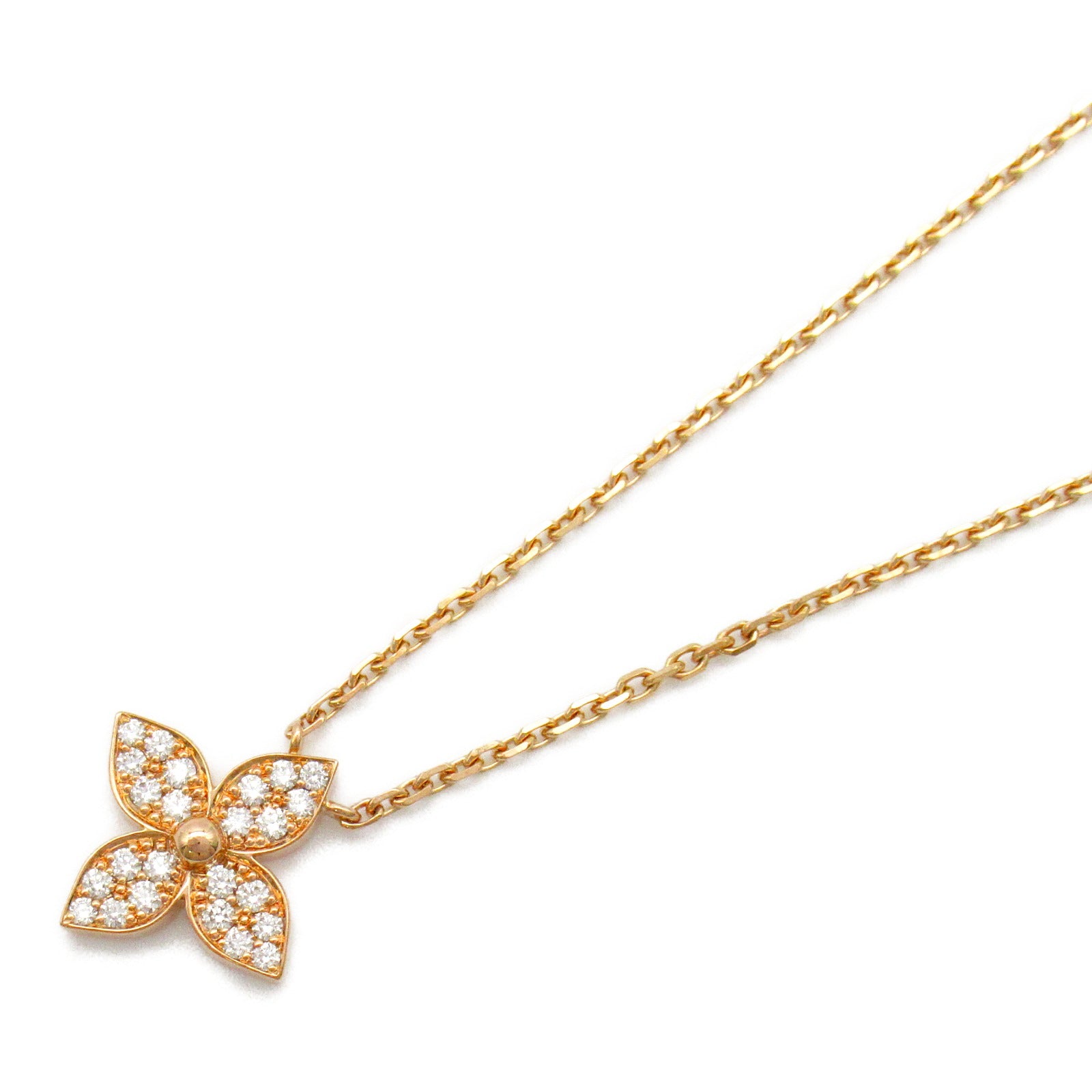 LOUIS VUITTON 【激減優惠】18K玫瑰金Idylle Blossom Pendant鑽石項鍊