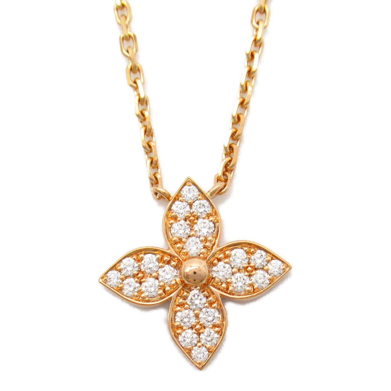 LOUIS VUITTON 【激減優惠】18K玫瑰金Idylle Blossom Pendant鑽石項鍊