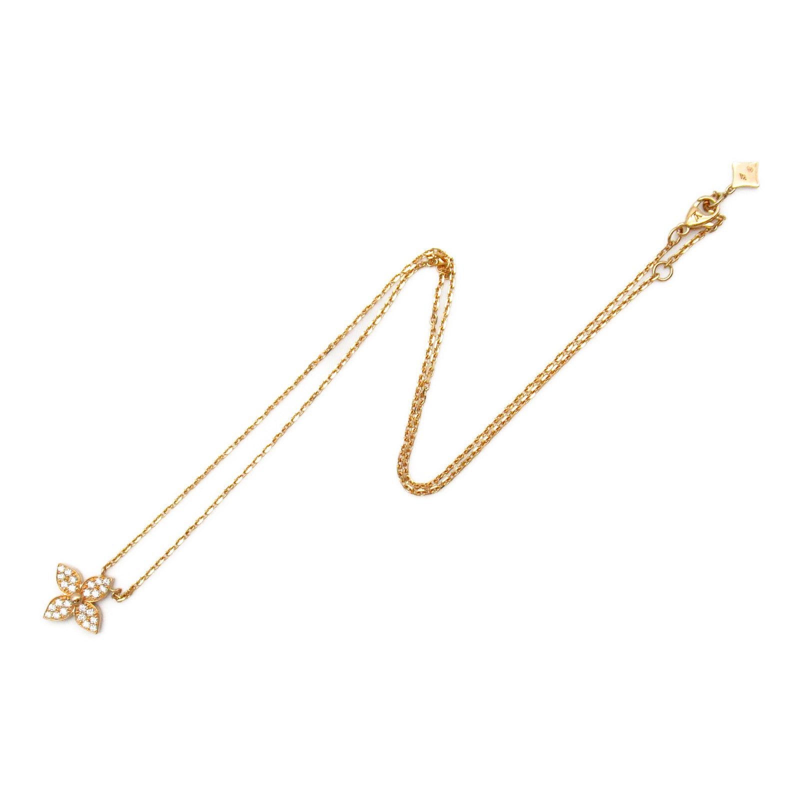 LOUIS VUITTON 【激減優惠】18K玫瑰金Idylle Blossom Pendant鑽石項鍊