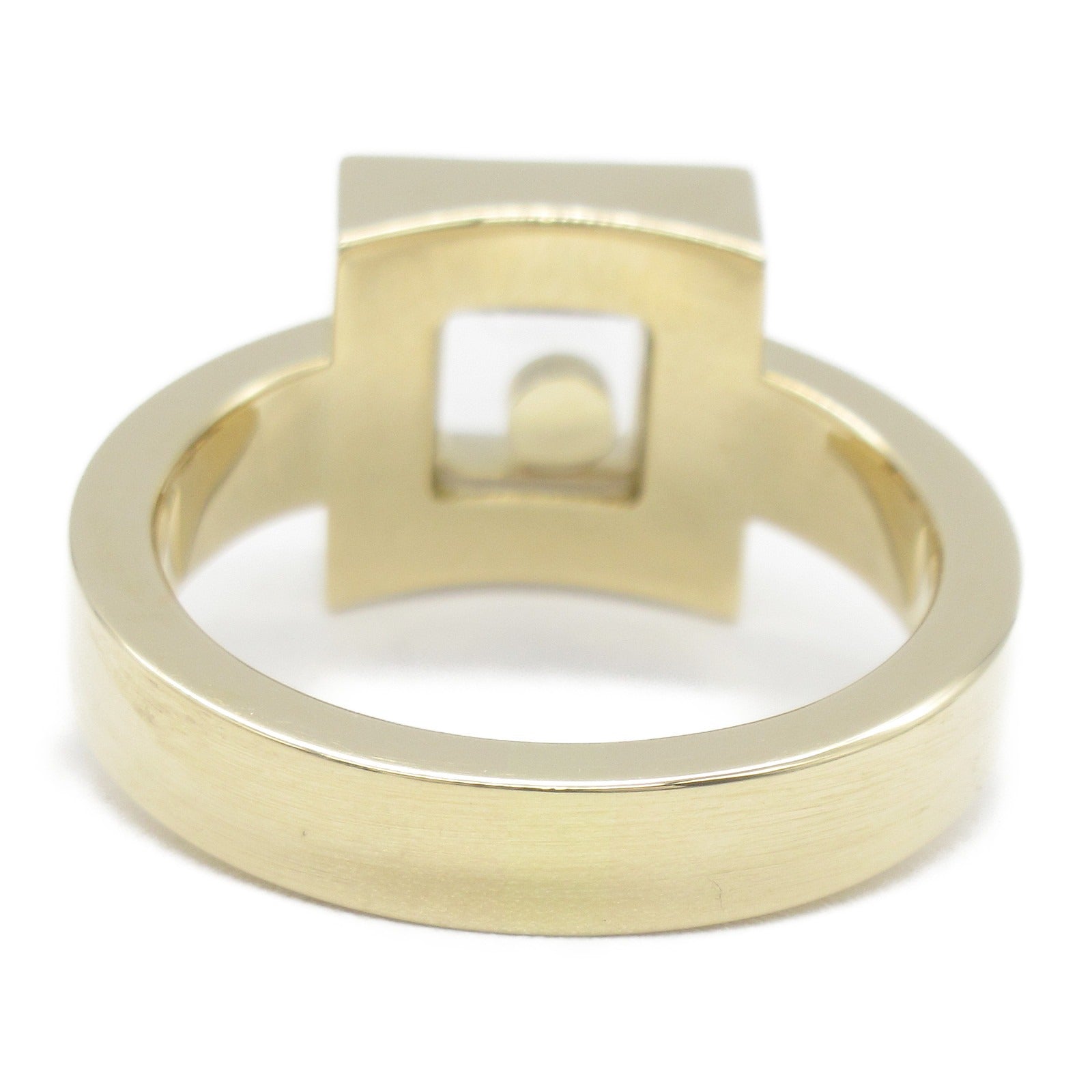 Chopard 【激減優惠】18K黃金Happy Diamond Square Ring鑽石戒指JP#14/US#6.75