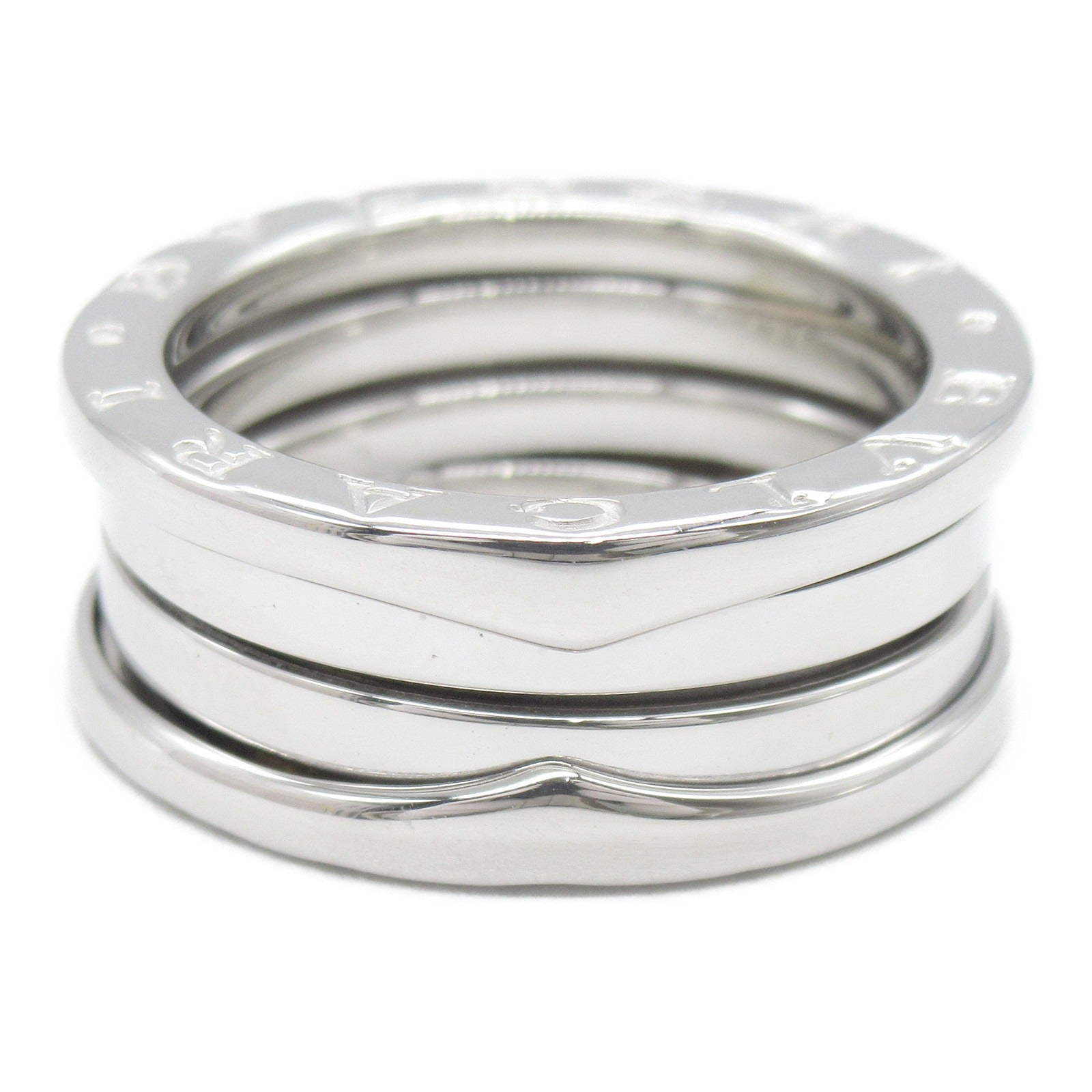 BVLGARI 18K白金B-zero1 3 Band Ring戒指BVLGARI#53/US#6.5