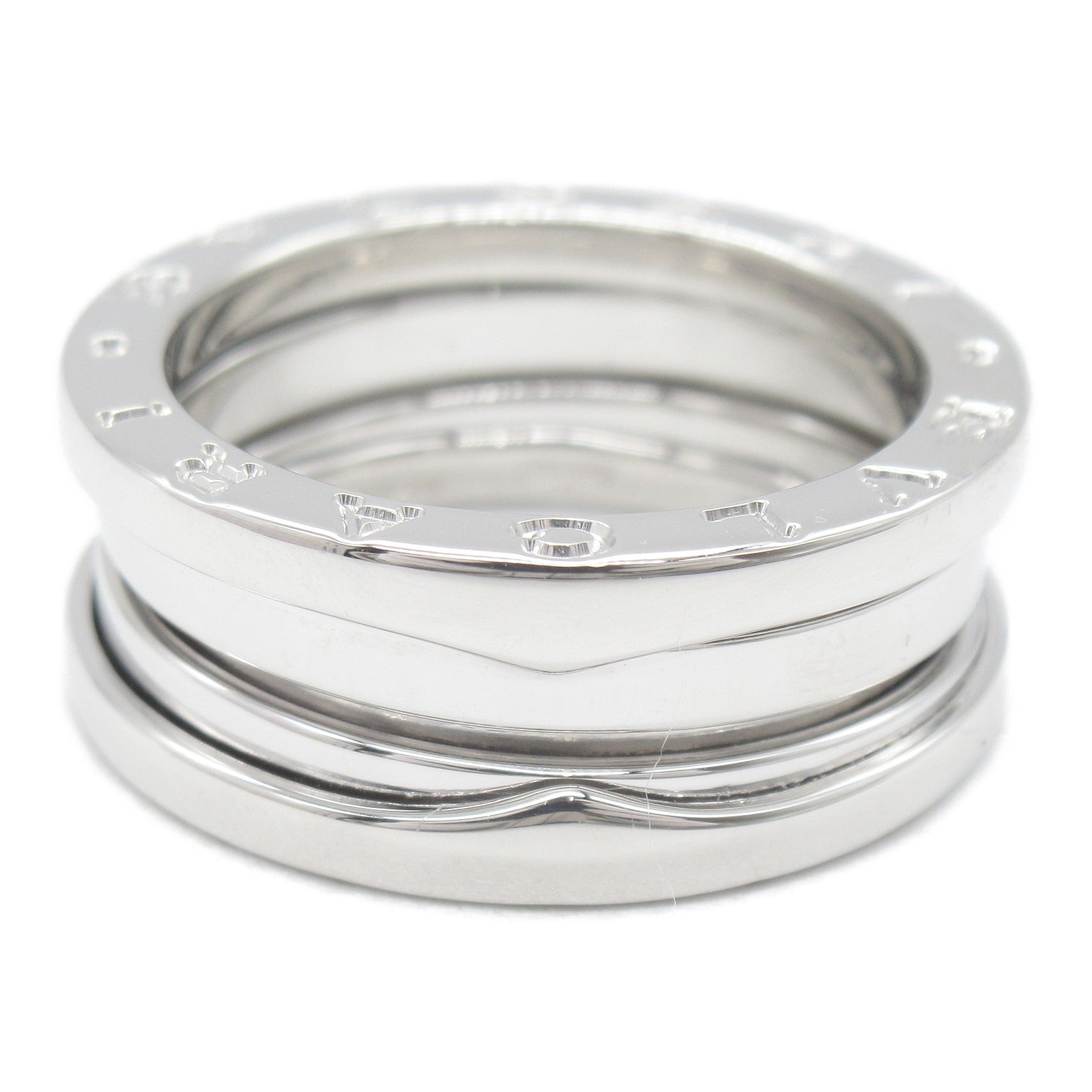 BVLGARI 18K白金B-zero1 3 Band Ring戒指Bvlgari#53/JP#12.5/US#6.25