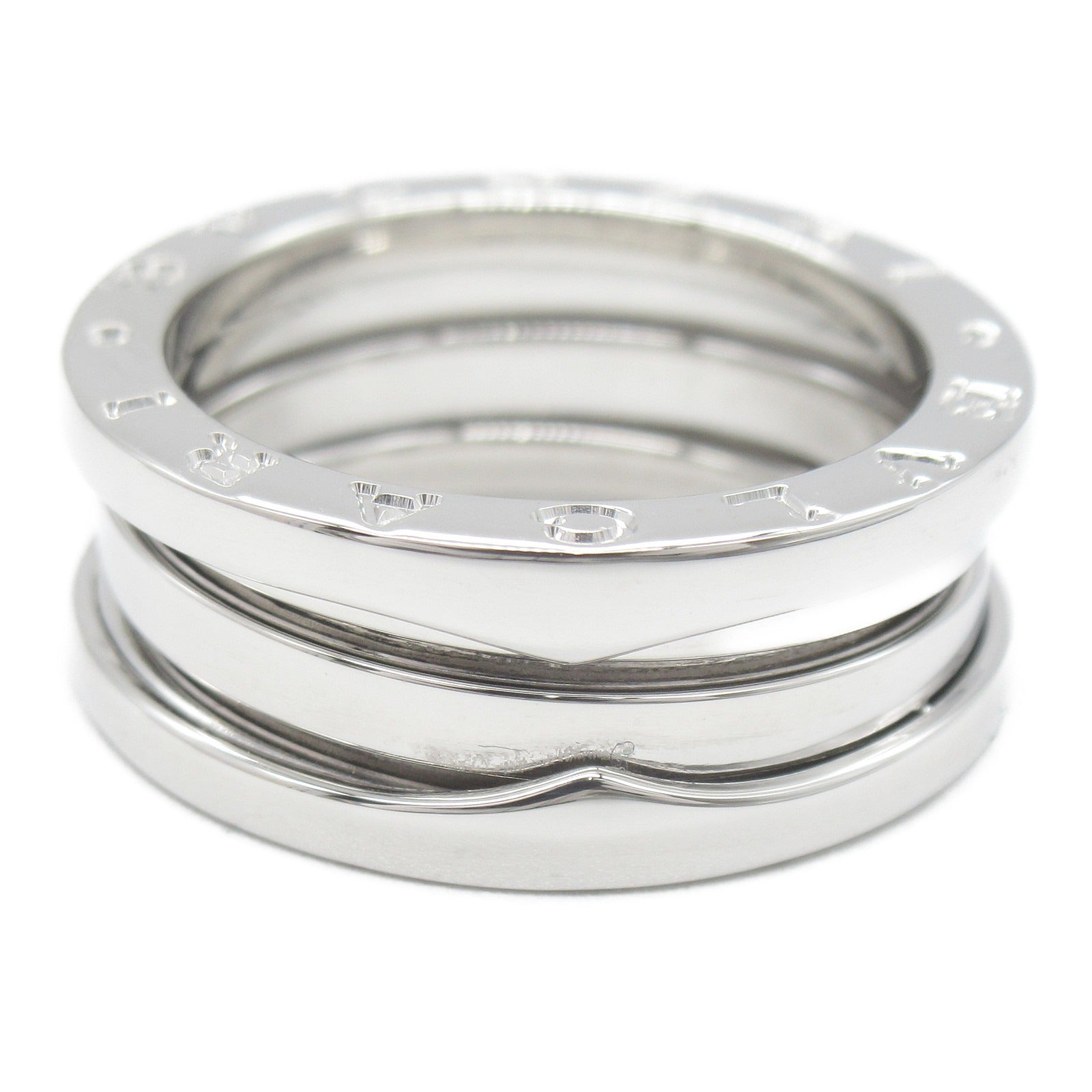 BVLGARI 18K白金B-zero1 3 Band Ring戒指Bvlgari#53/JP#12.5/US#6.25