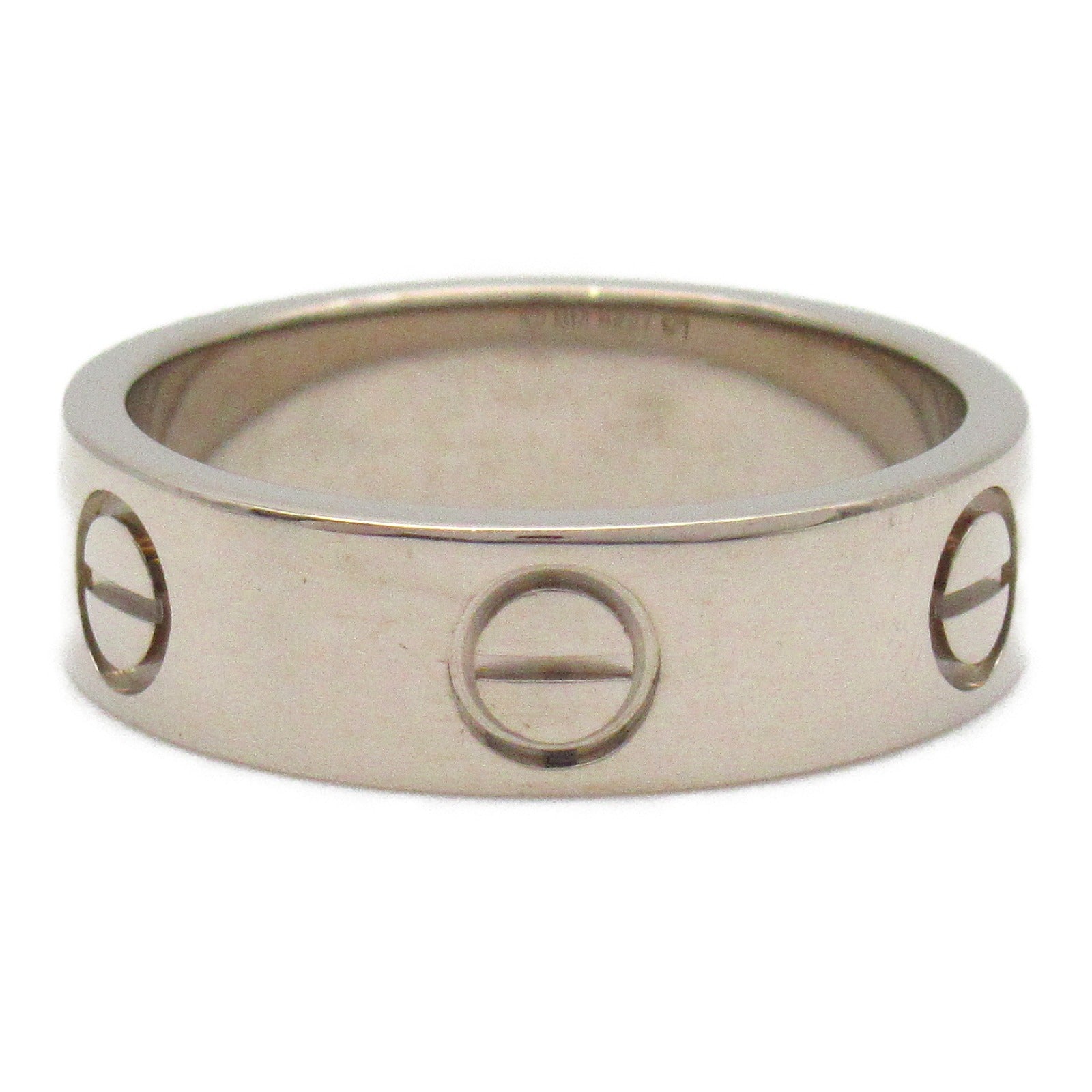 CARTIER 18K白金Love Ring戒指Cartier#51/JP#11/US#5.75
