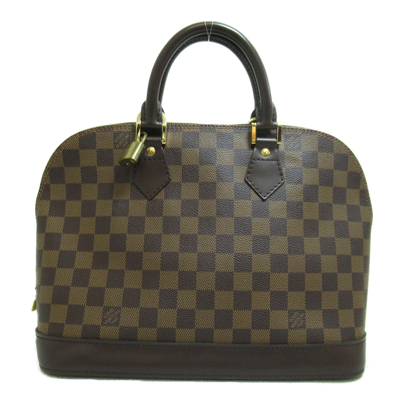 LOUIS VUITTON Damier Alma金扣手挽袋啡色