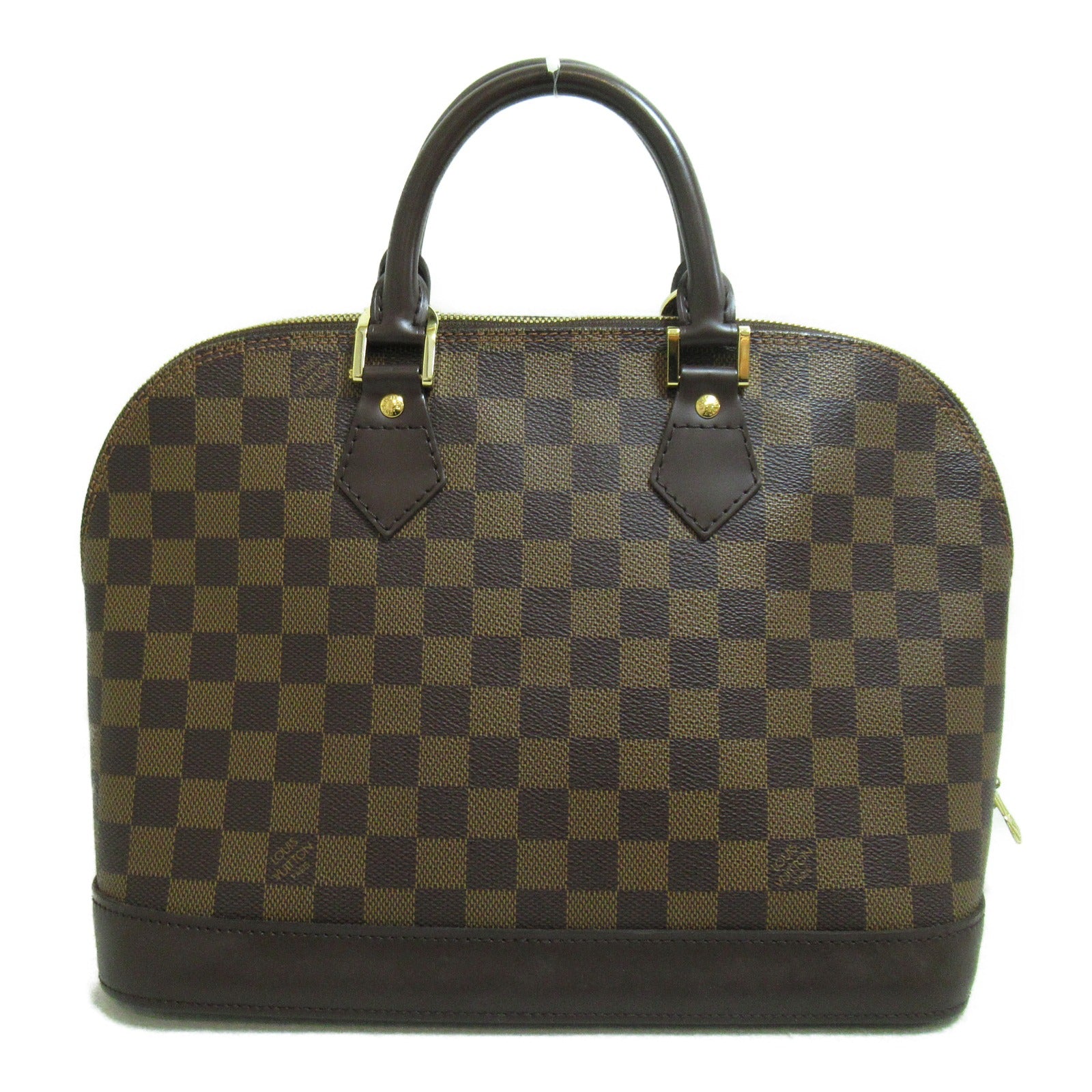 LOUIS VUITTON Damier Alma金扣手挽袋啡色