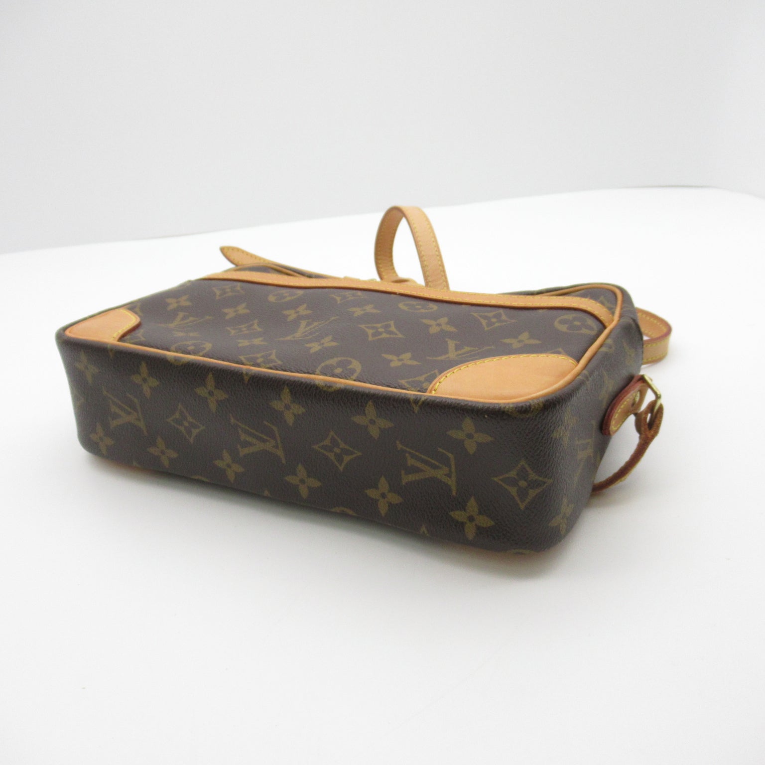 LOUIS VUITTON Monogram Trocadero 27金扣肩背袋啡色