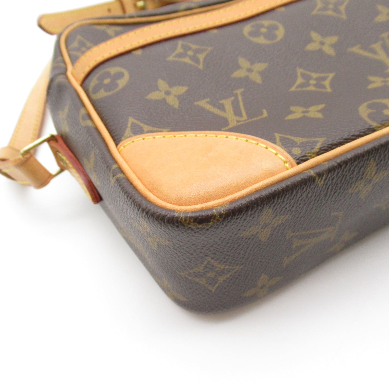 LOUIS VUITTON Monogram Trocadero 27金扣肩背袋啡色