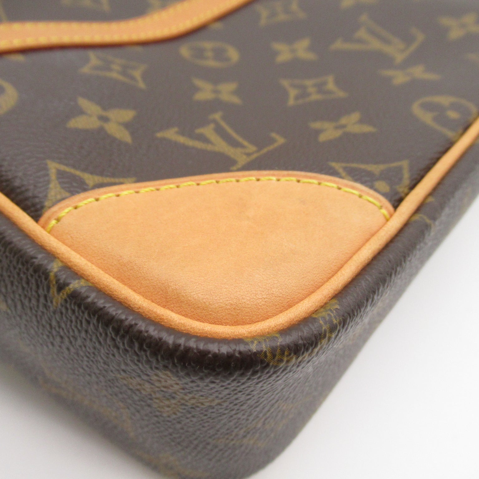 LOUIS VUITTON Monogram Trocadero 27金扣肩背袋啡色